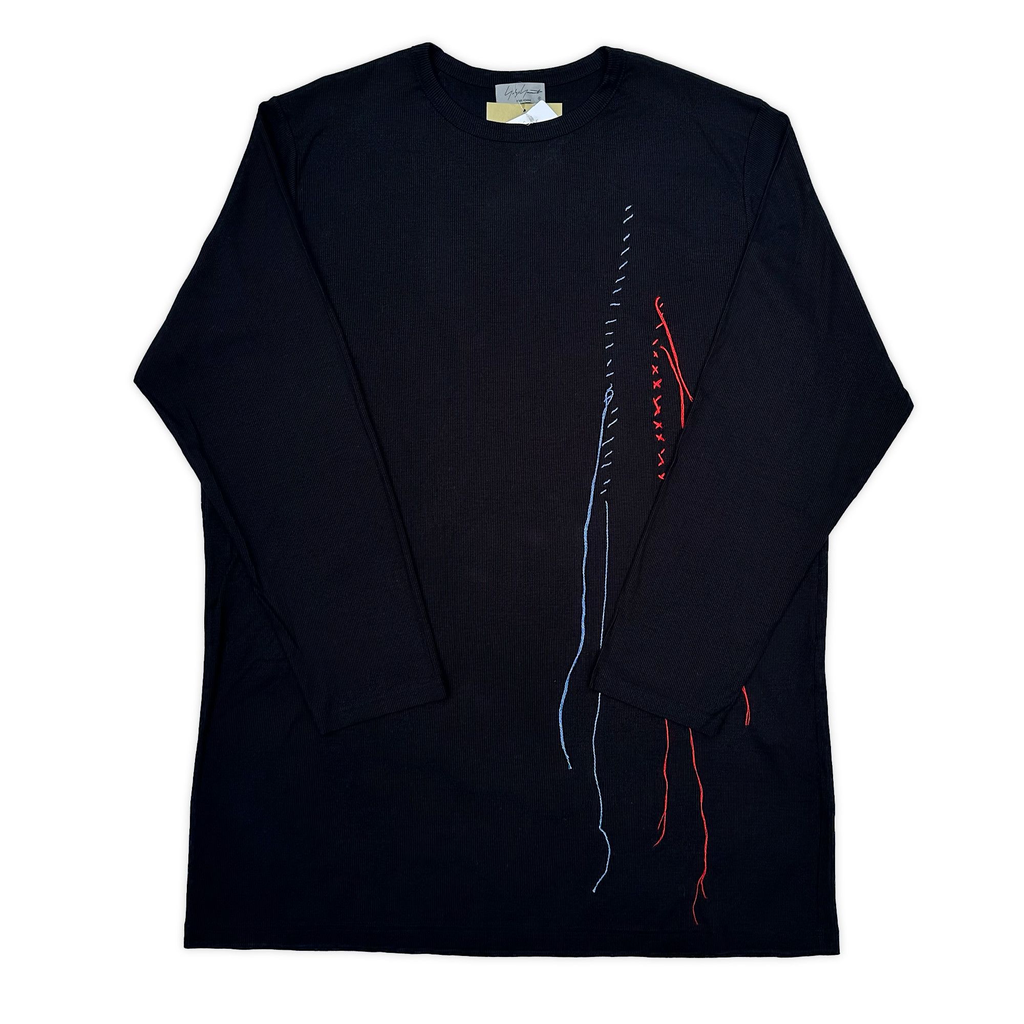 Yohji Yamamoto Pour Homme Embroidery Sweater Size US M / EU 48-50 / 2 - 1 Thumbnail