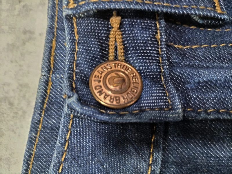 True Religion true religion audrey pencil fitted midi denim skirt y2k rare Size 29" - 3 Thumbnail