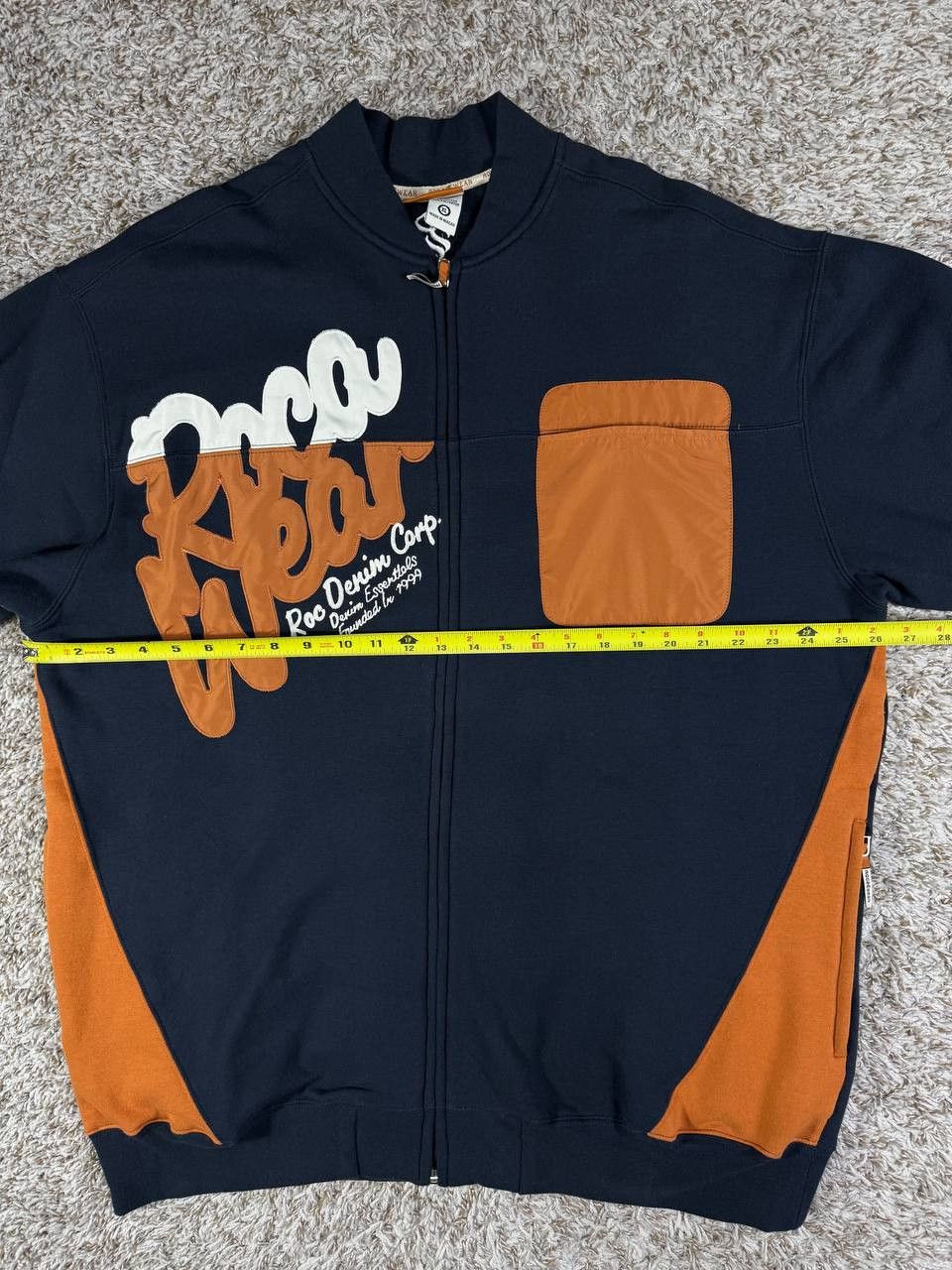 Rocawear Vintage Rocawear Denim Corp Full Zip Hoodie Y2K Hip Hop Size US XL / EU 56 / 4 - 7 Thumbnail