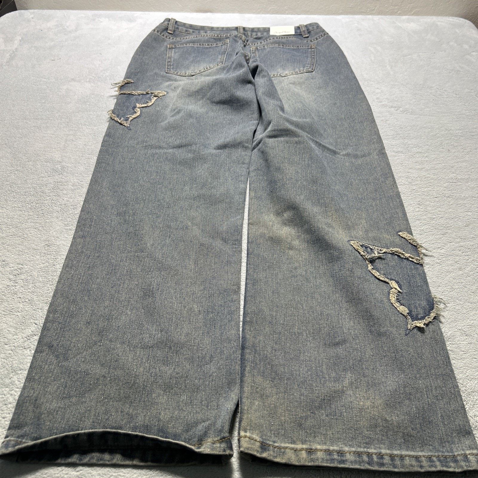 JNCO Patchwork Beyond Baggy Jeans sz 7 32x31 Wide Loose Hamilton Size 32" / US 10 / IT 46 - 2 Thumbnail