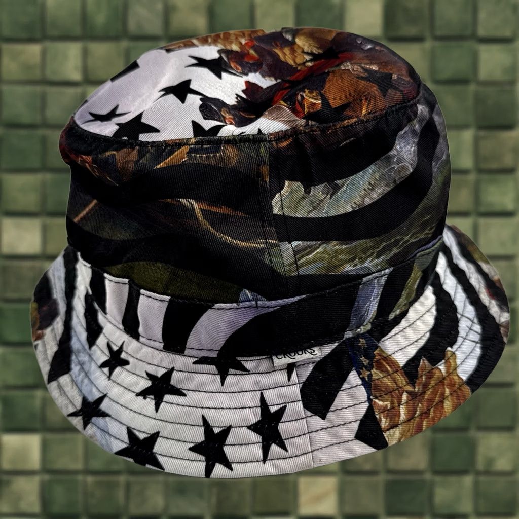 Crooks & Castles Crooks & Castles Bucket Hat Stars Stripes AOP USA Flag Streetwear Men One Size Multicolor Colorful Cotton Polyester Pattern AOP Beach Hip Hop Size ONE SIZE - 1 Thumbnail