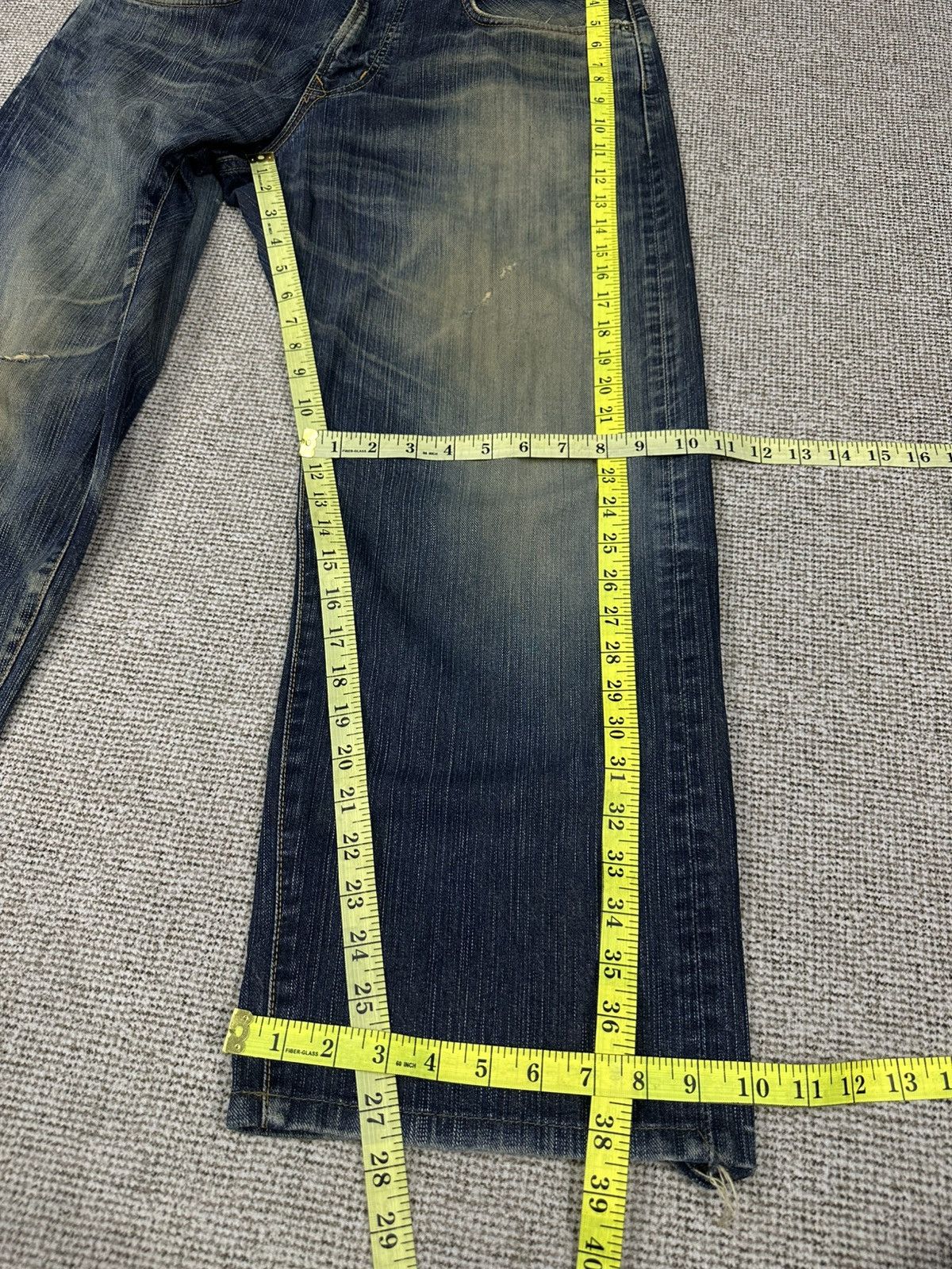 Edwin Edwin 405 XV Vintage Wash Distressed Denim W33 D742 Size US 33 - 11 Thumbnail