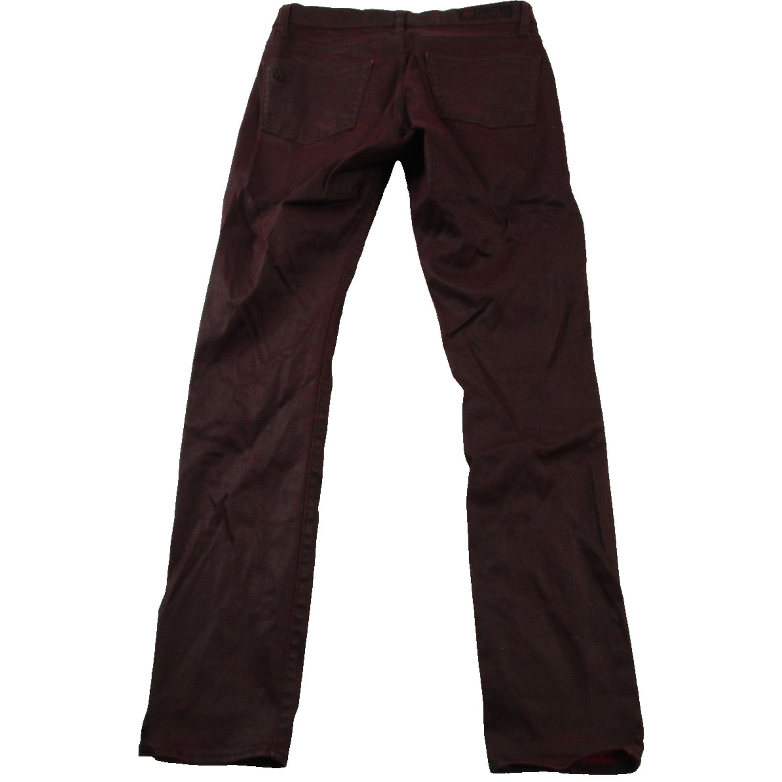 Rock & Republic Rock & Republic Jeans Womens 31 Dark Red Skinny Slim Coated Size 31" - 2 Thumbnail