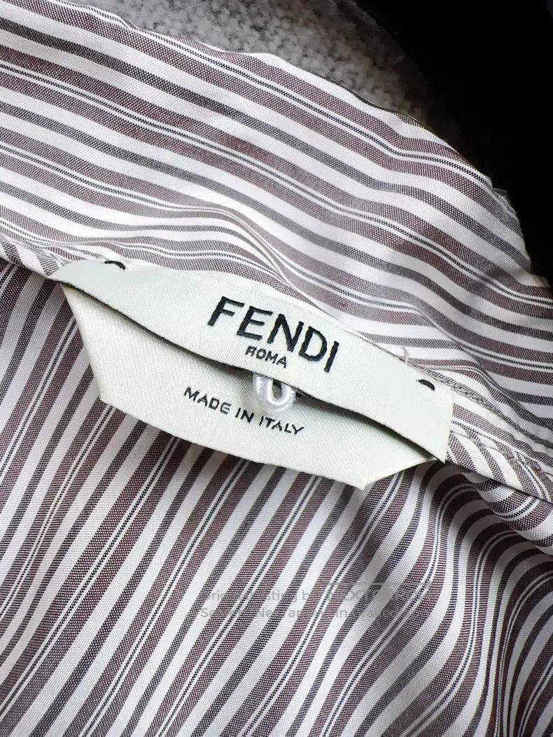 Fendi Fendi Off-Shoulder Striped Shirt Size XXS / US 00 / IT 34 - 6 Thumbnail
