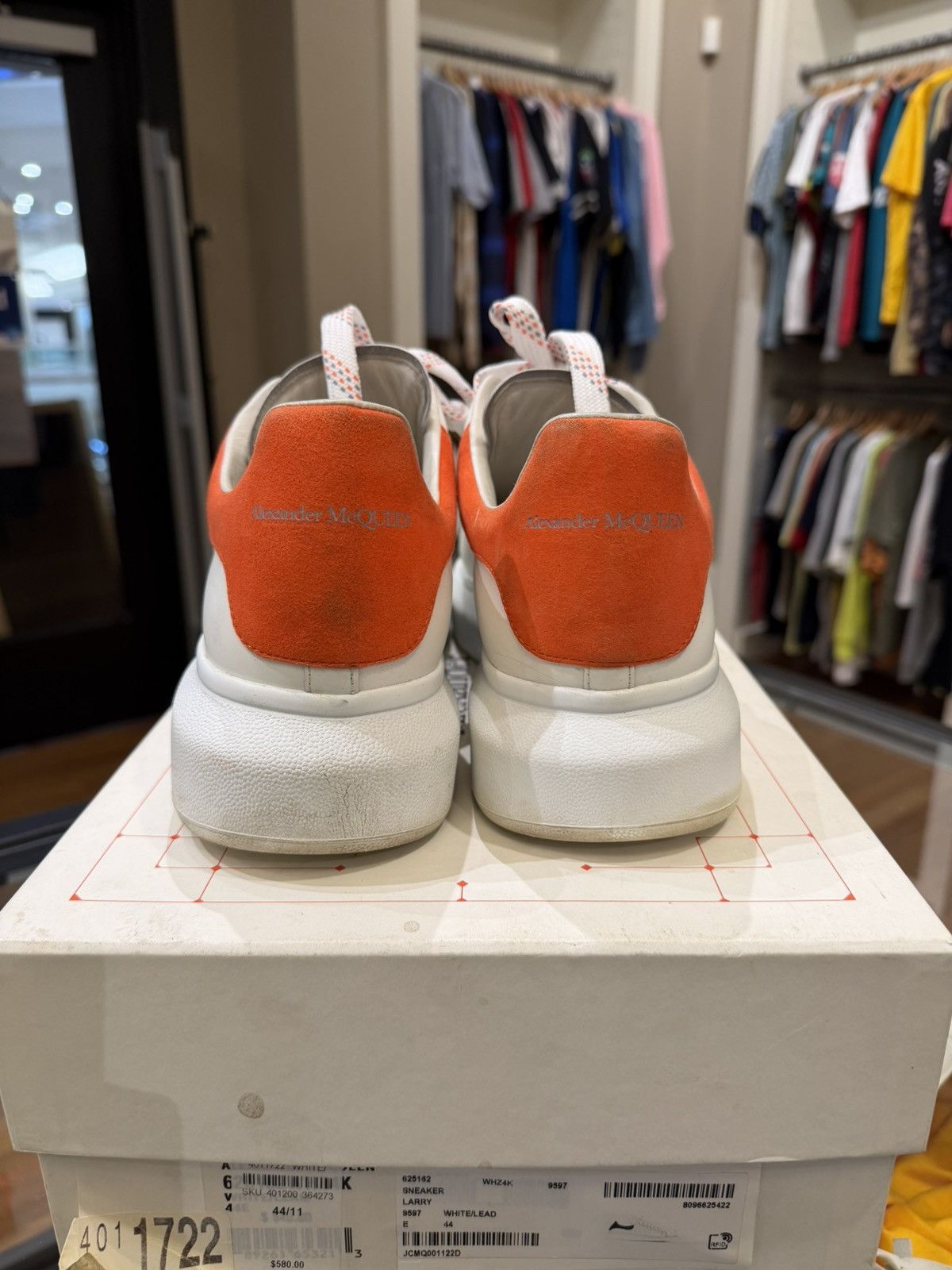 Alexander McQueen Alexander McQueen Oversized Sneaker - Warm Orange Heel Size US 11 / EU 44 - 7 Thumbnail