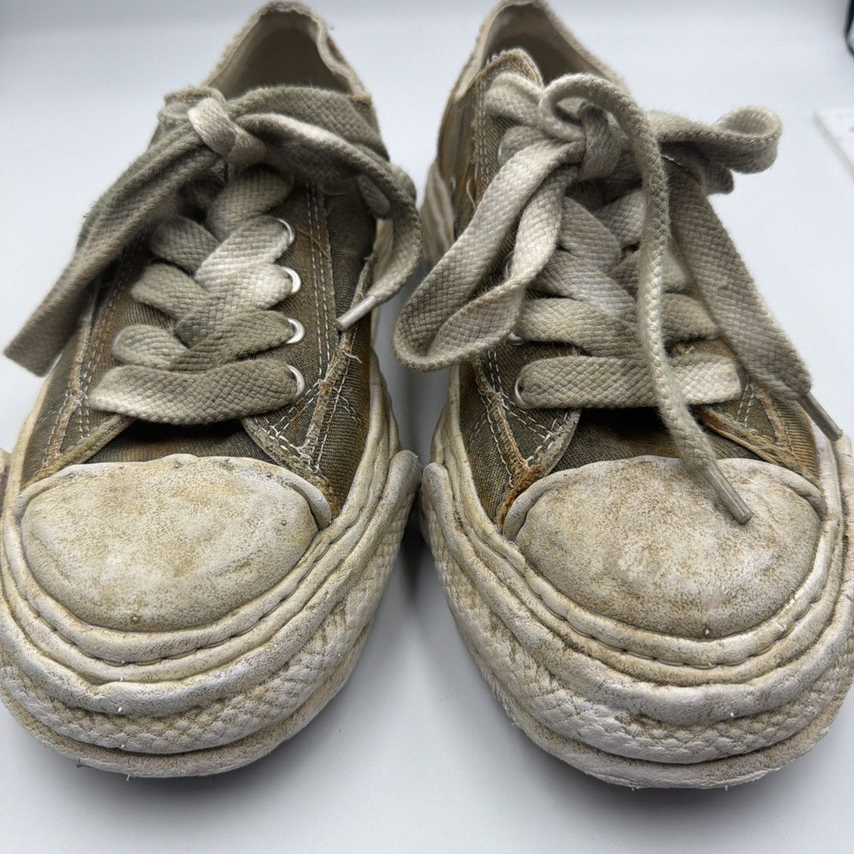 Maison MIHARA YASUHIRO Mihara Yasuhiro Peterson 23 Washed Denim Low Green Size US 8 / EU 41 - 1 Thumbnail