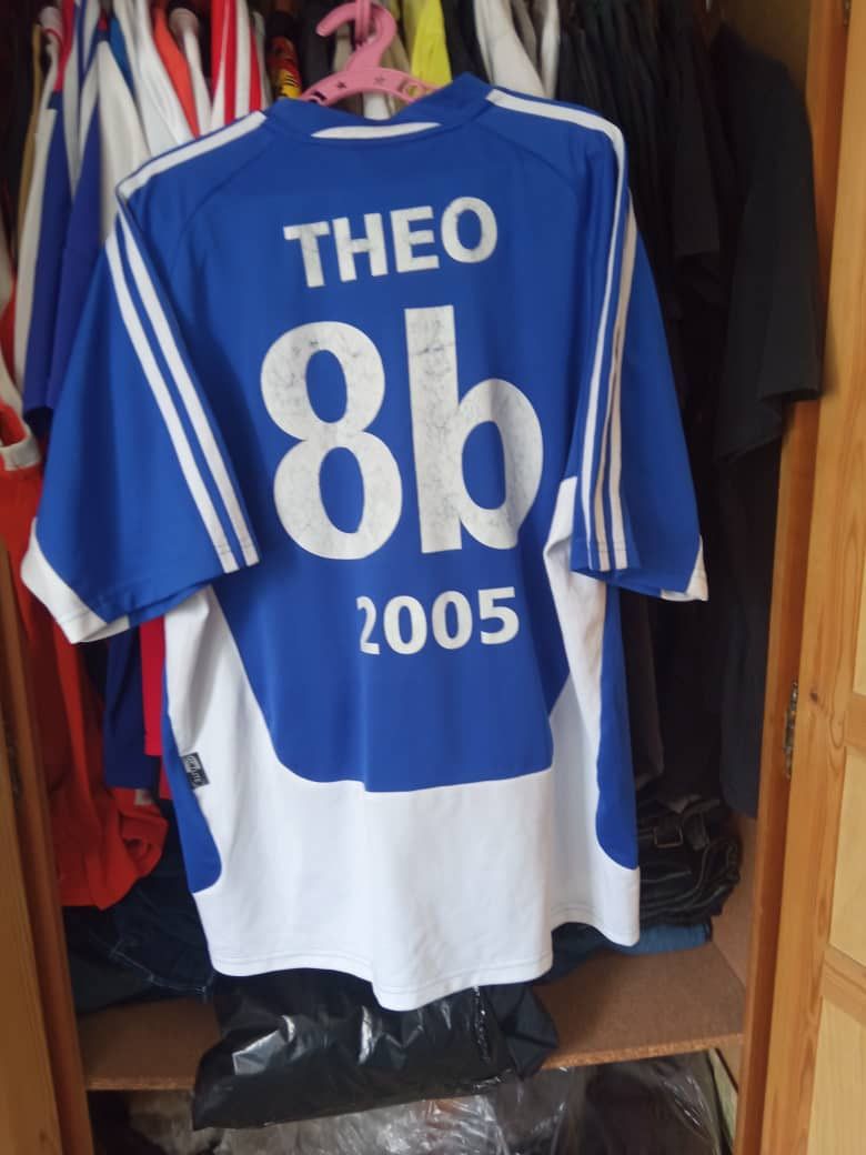 Adidas × Vintage 2004/06 ADIDAS GREECE HOME CHAMPIONS SOCCER JERSEY SHIRT Size US L / EU 52-54 / 3 - 9 Thumbnail