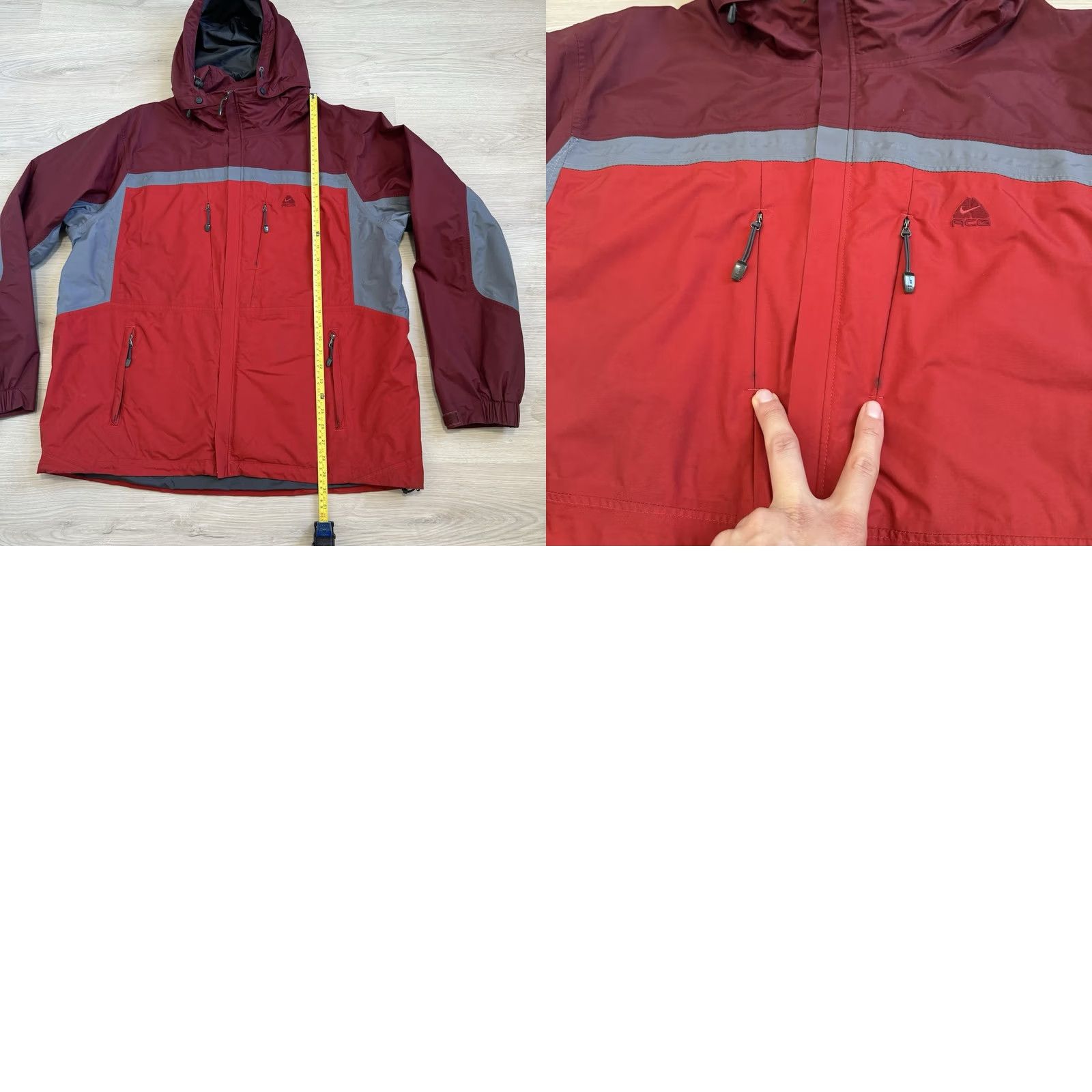 Nike VINTAGE Nike ACG Anorak Jacket XL Men Red Ski Snowboard Storm Fit 3 Devils Tower Size US XL / EU 56 / 4 - 8 Thumbnail