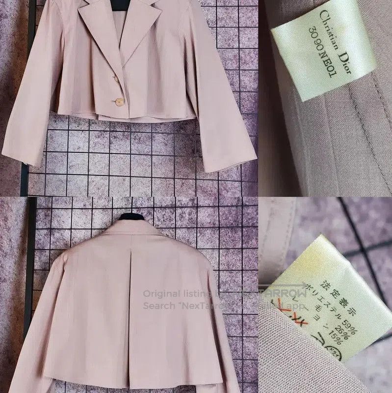 Dior Dior Coral Pink Wool Blend Cropped Cardigan . Size M / US 6-8 / IT 42-44 - 1 Thumbnail