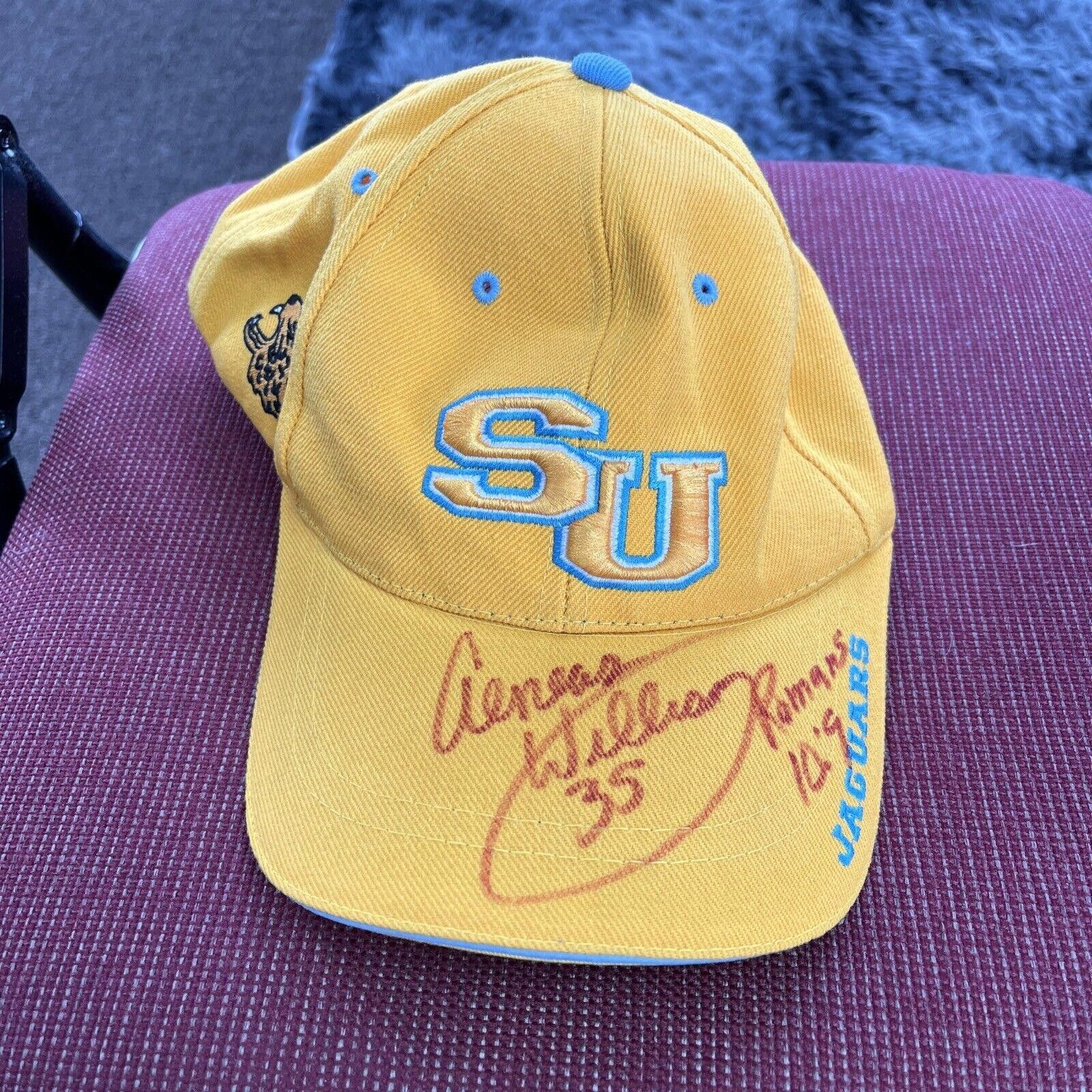 Designer Aeneas Williams - SIGNED Southern University Hat - Curated Size ONE SIZE - 1 Thumbnail
