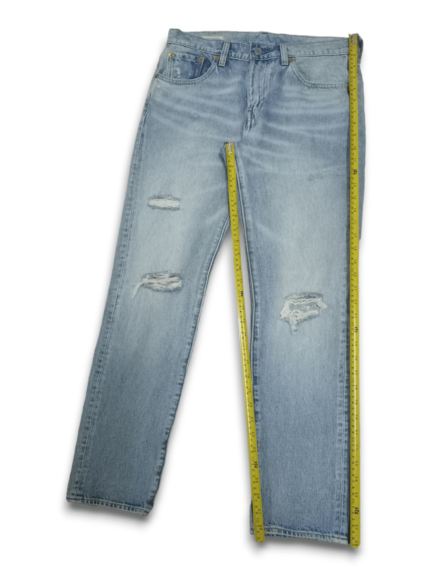Levi's Vintage Levis Big E Hi-Ball Blue Wash Distressed Jeans 32x29 Size US 32 / EU 48 - 11 Thumbnail