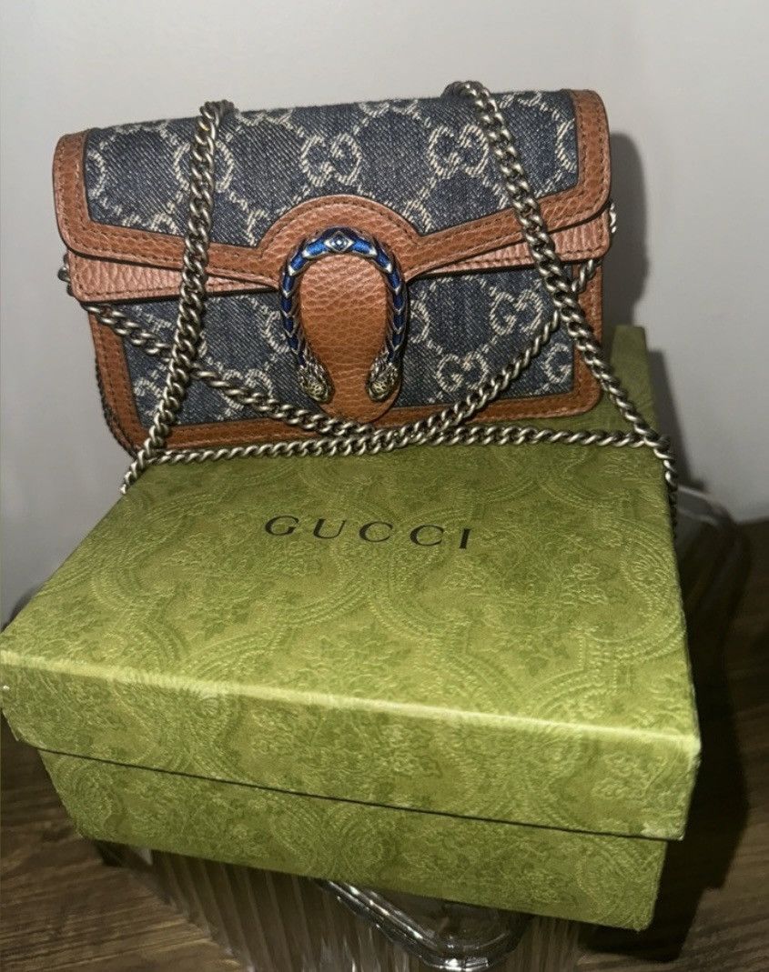 Gucci Gucci Dionysus Bag GG Denim Super Mini Size ONE SIZE - 2 Thumbnail