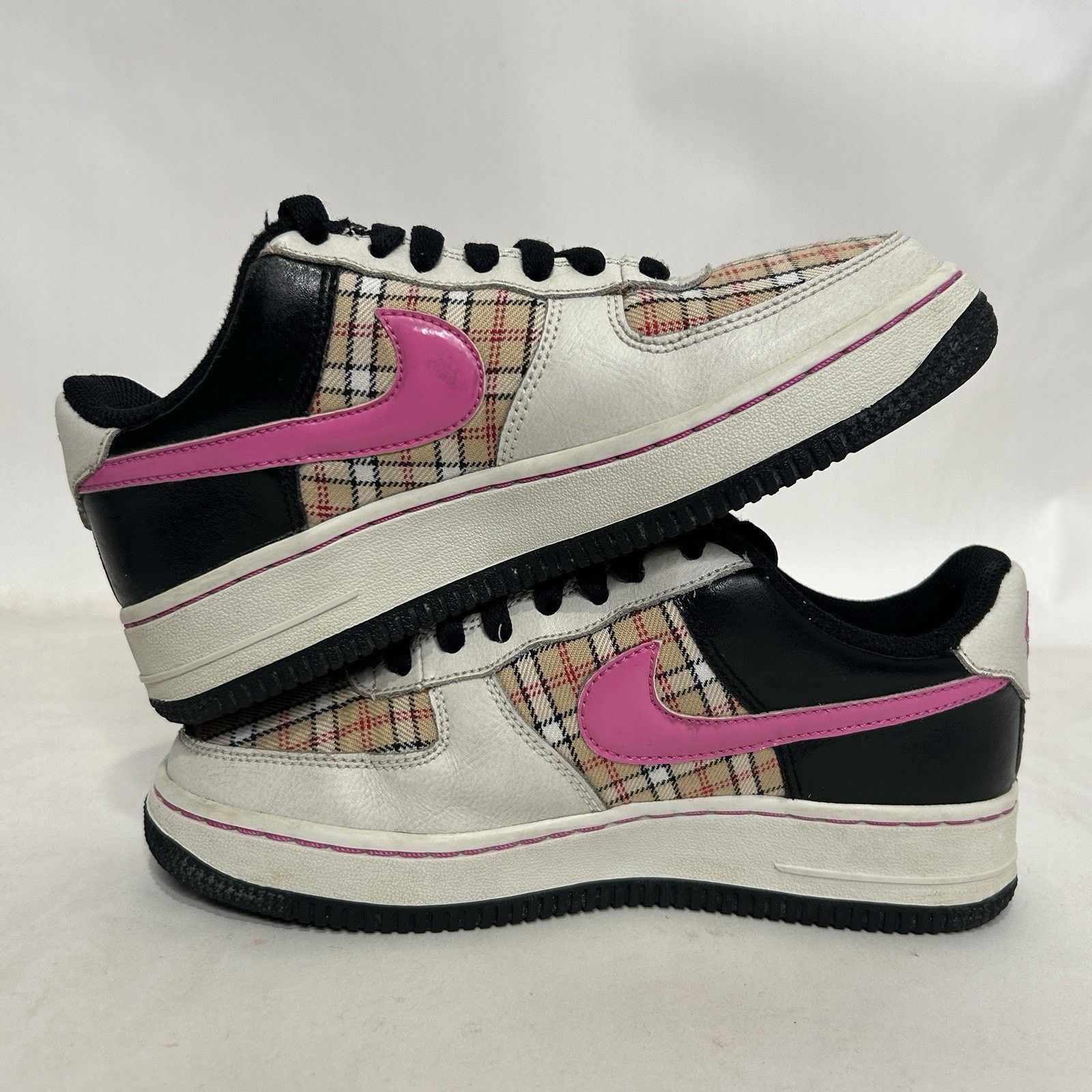 Nike Nike Air Force 1 GS “Pink Plaid” Size US 5 / IT 35 - 3 Thumbnail