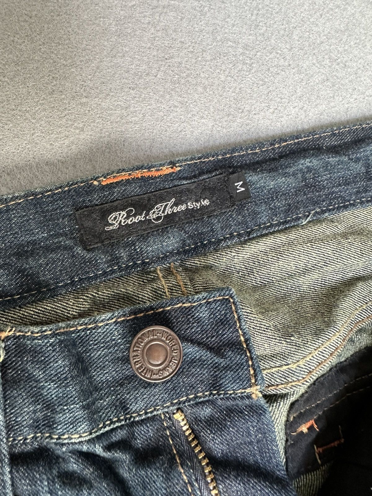 Japanese Brand FLARE Root Three Design Denim Size US 30 / EU 46 - 17 Thumbnail