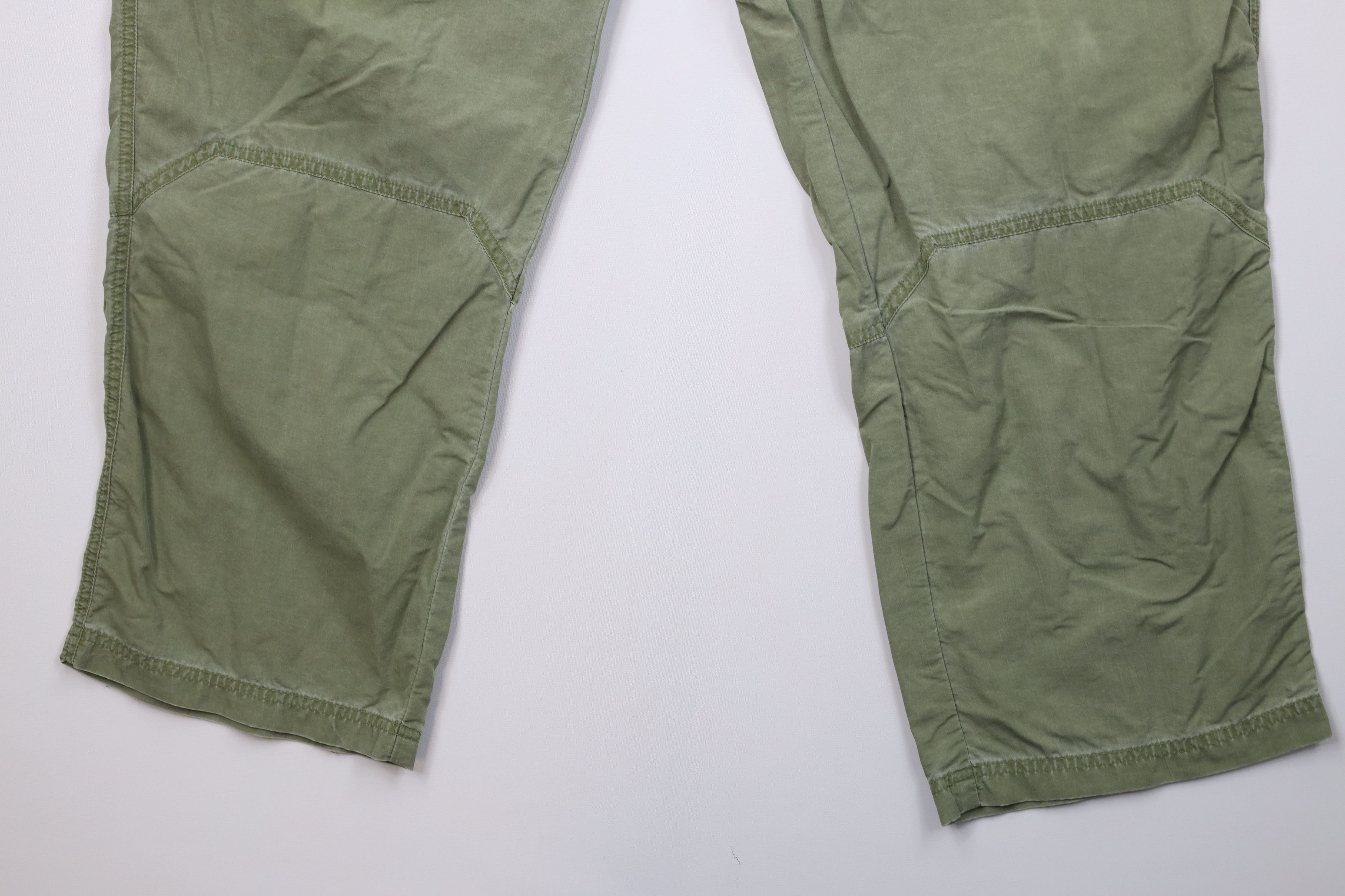 Cabelas Vintage Y2K Cabelas Stonewash Wide Leg Cargo Pants Green Size US 42 / EU 58 - 5 Thumbnail
