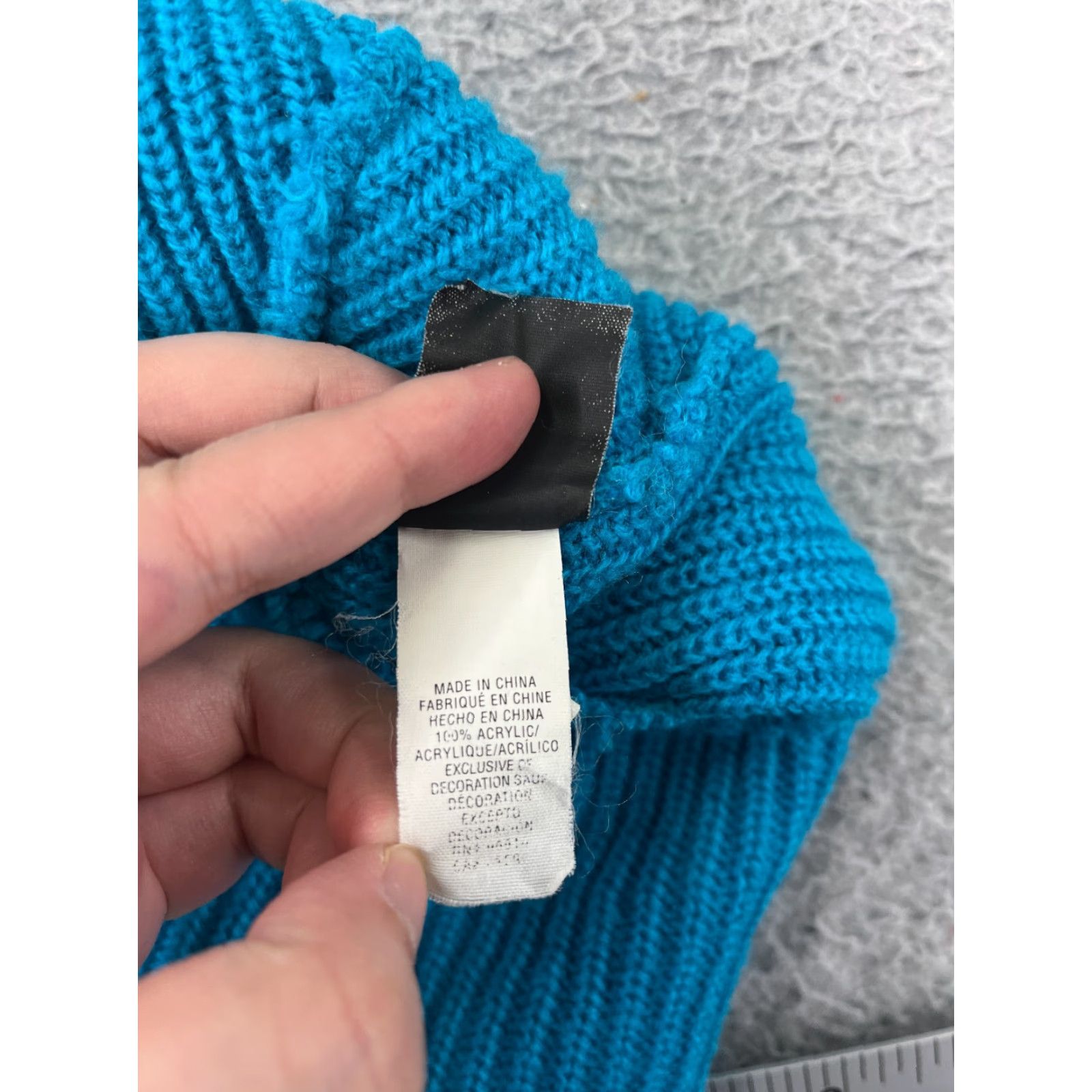 Under Armour Under Armour Beanie Womens One Size Knit Blue Embroidered Ski Hat/Cap 100% Acrylic Adult Womens Winter Fall Spring Summer Vintage: No Size ONE SIZE - 7 Thumbnail