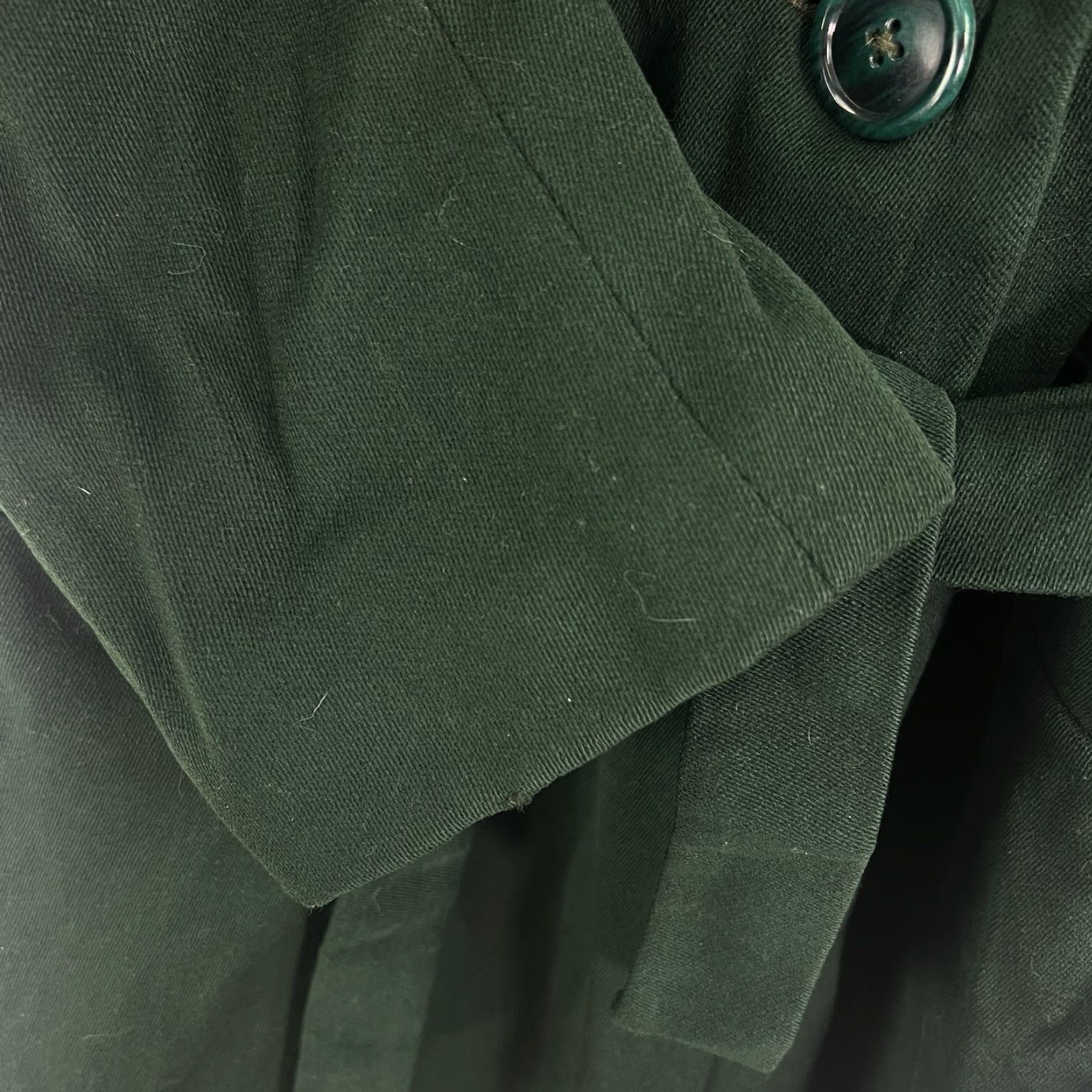 Vintage VINTAGE American Vintage Wool Overcoat Womens Size M Green 60s 70s Long Long Sleeve Classic Bohemian Fall Winter Size M / US 6-8 / IT 42-44 - 6 Thumbnail