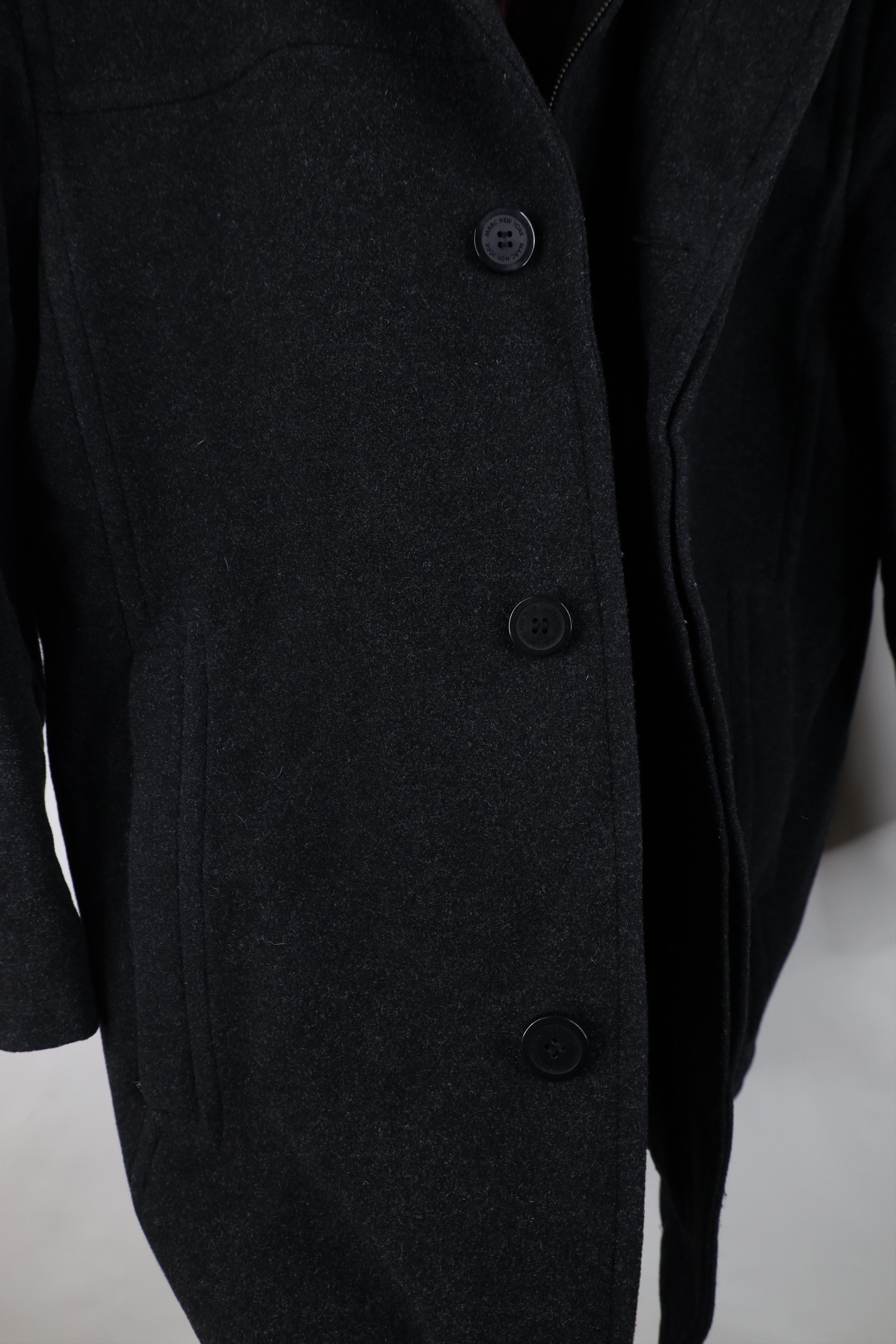 Vintage Marc New York Andrew Marc Blend Car Coat Jacket Charcoal Size US L / EU 52-54 / 3 - 8 Thumbnail