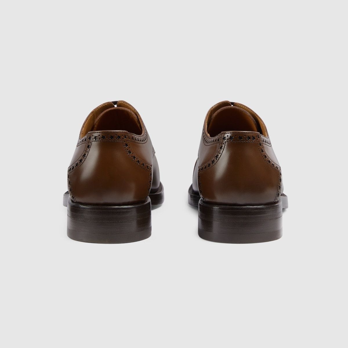 Gucci o1s1wg110125 Lace-Up Shoes With Brogue Details in Brown Size US 9.5 / EU 42-43 - 5 Thumbnail