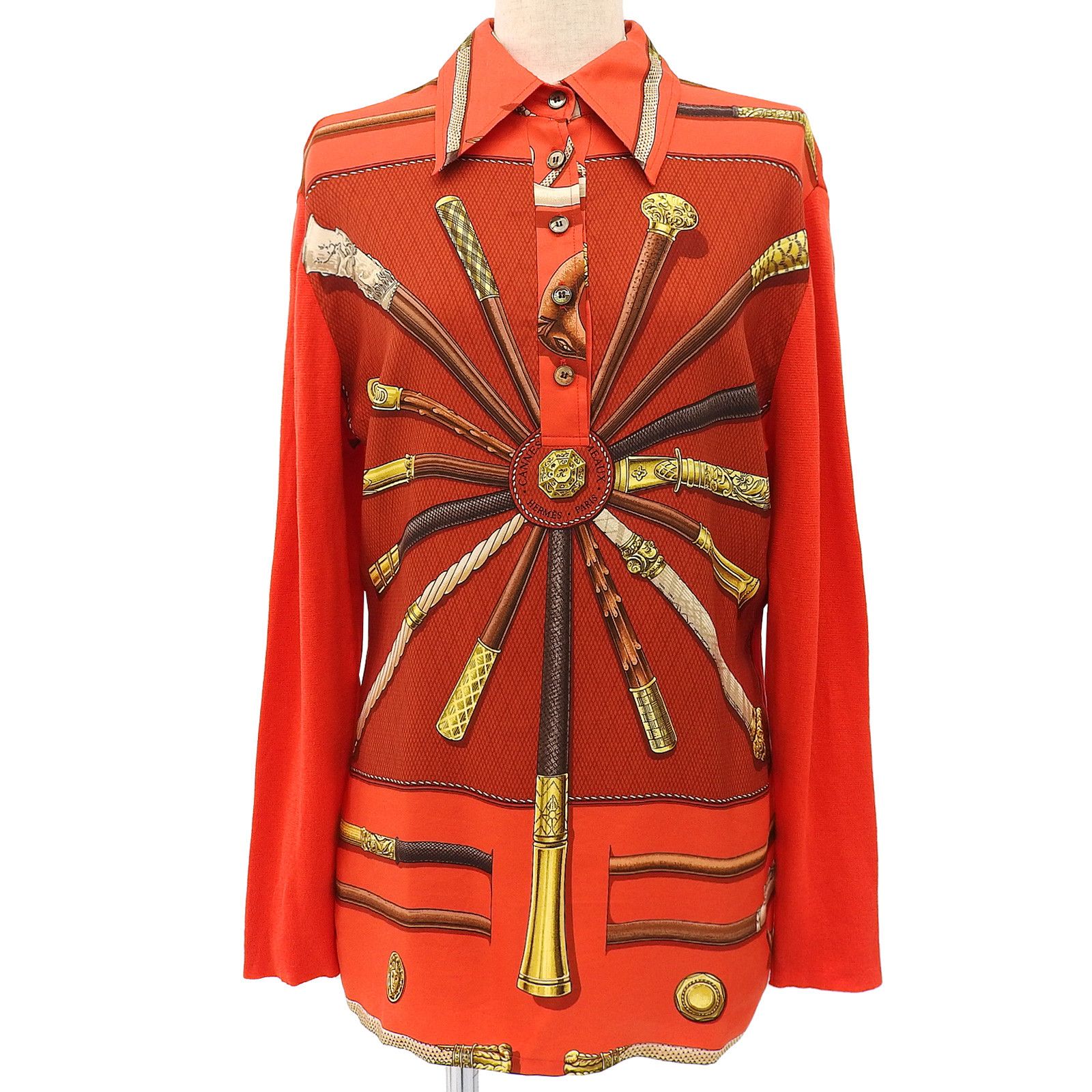 Hermes Hermes Twill Reine Silk Shirt Others Dress Shirt DUTY FREE for USA
