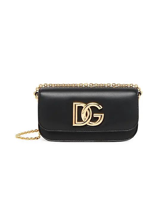 Dolce & Gabbana os11x1225 Size: OS / DG Leather Top-Handle Bag in Black Size ONE SIZE - 5 Thumbnail