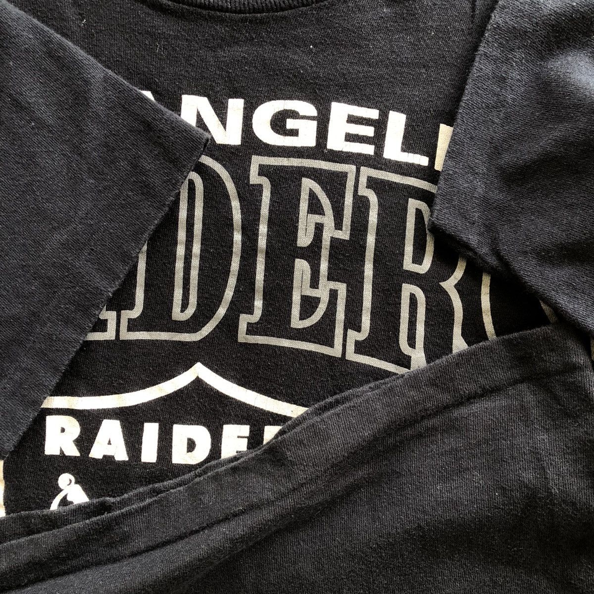 NFL × Vintage Los Angeles RAIDERS Big Logo T-Shirt Size US M / EU 48-50 / 2 - 3 Thumbnail