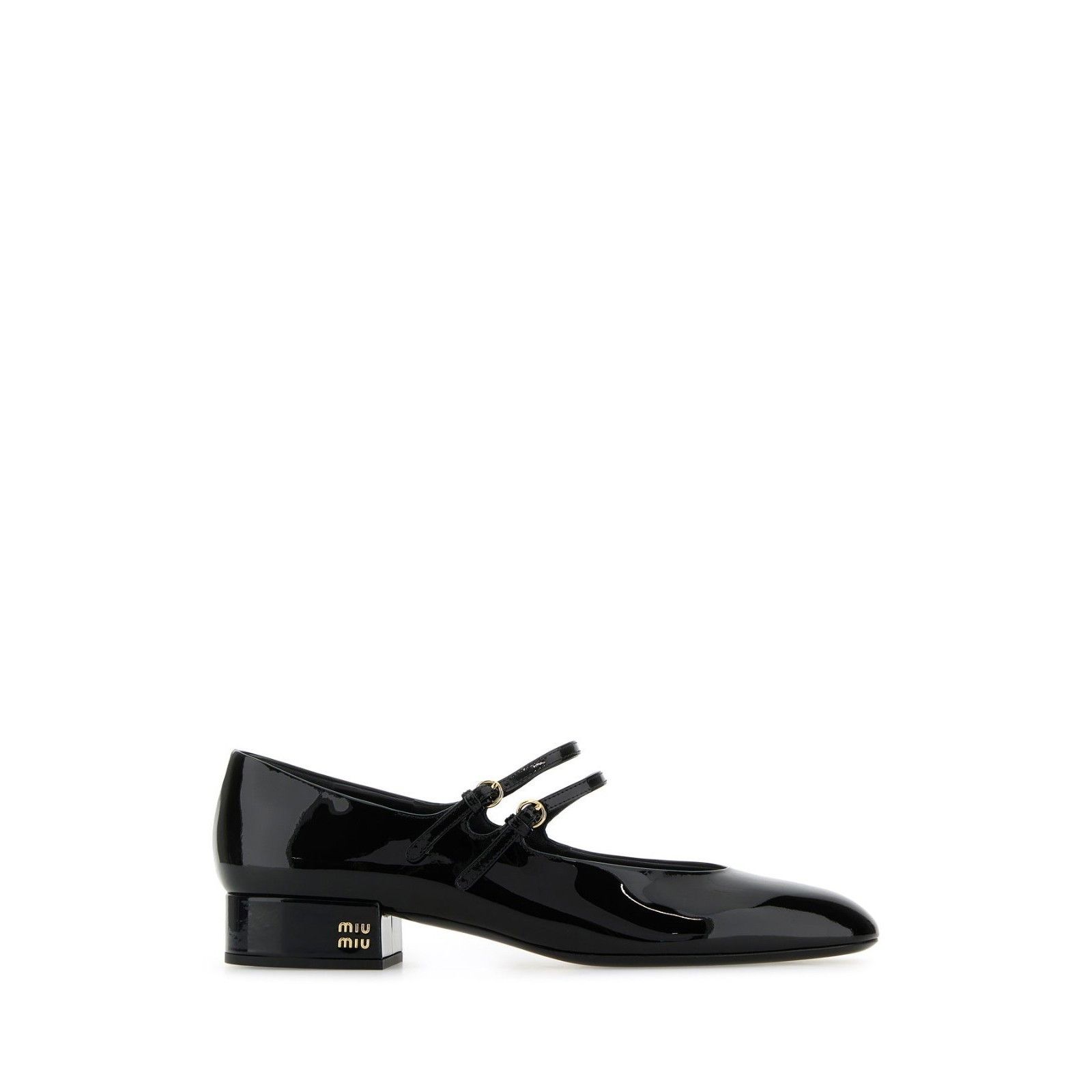 MIU MIU Elegant Black Leather 30mm Heel Pumps New And Authen