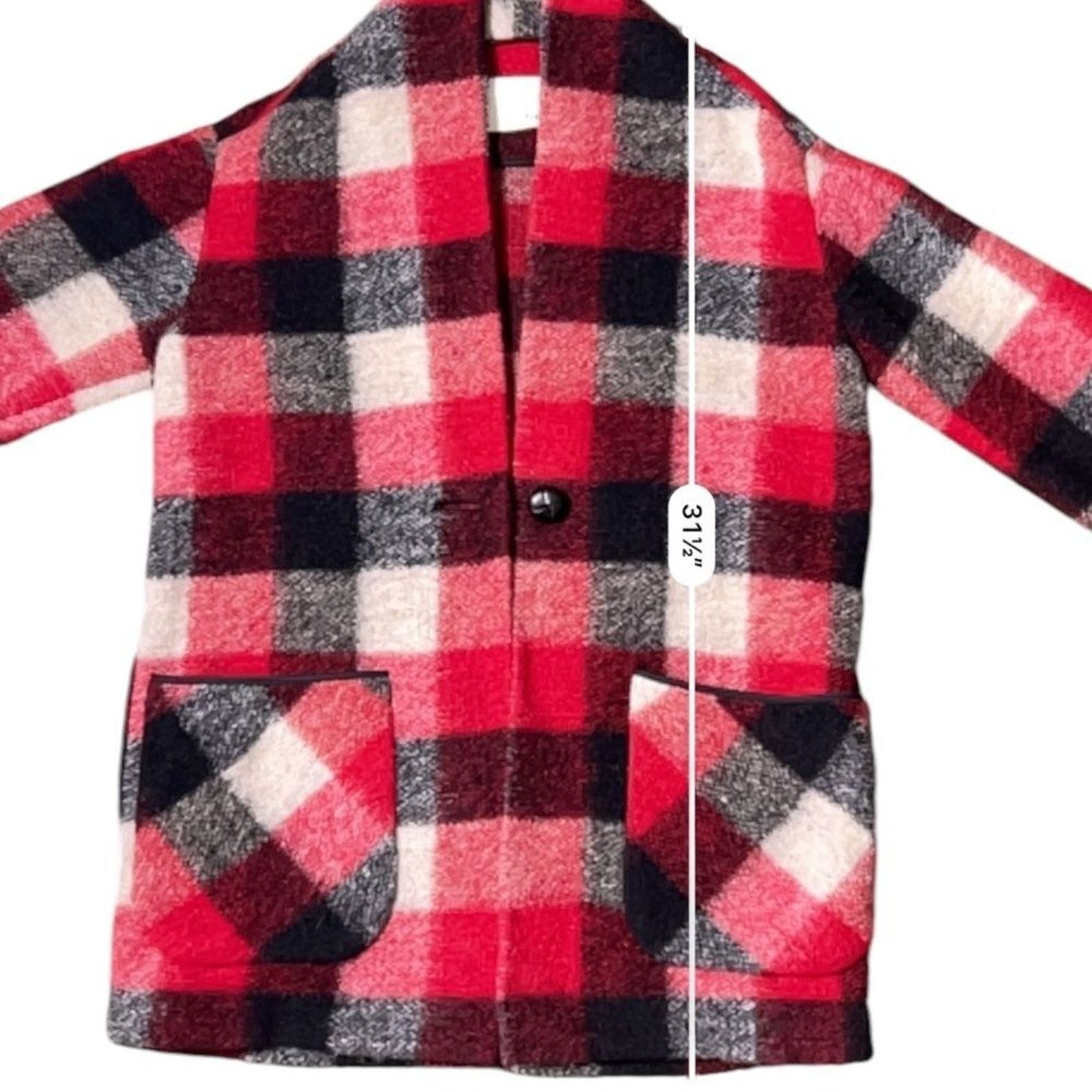 Aritzia Aritzia Wilfred Free Off Duty Sweater Jacket Plaid Size S / US 4 / IT 40 - 5 Thumbnail