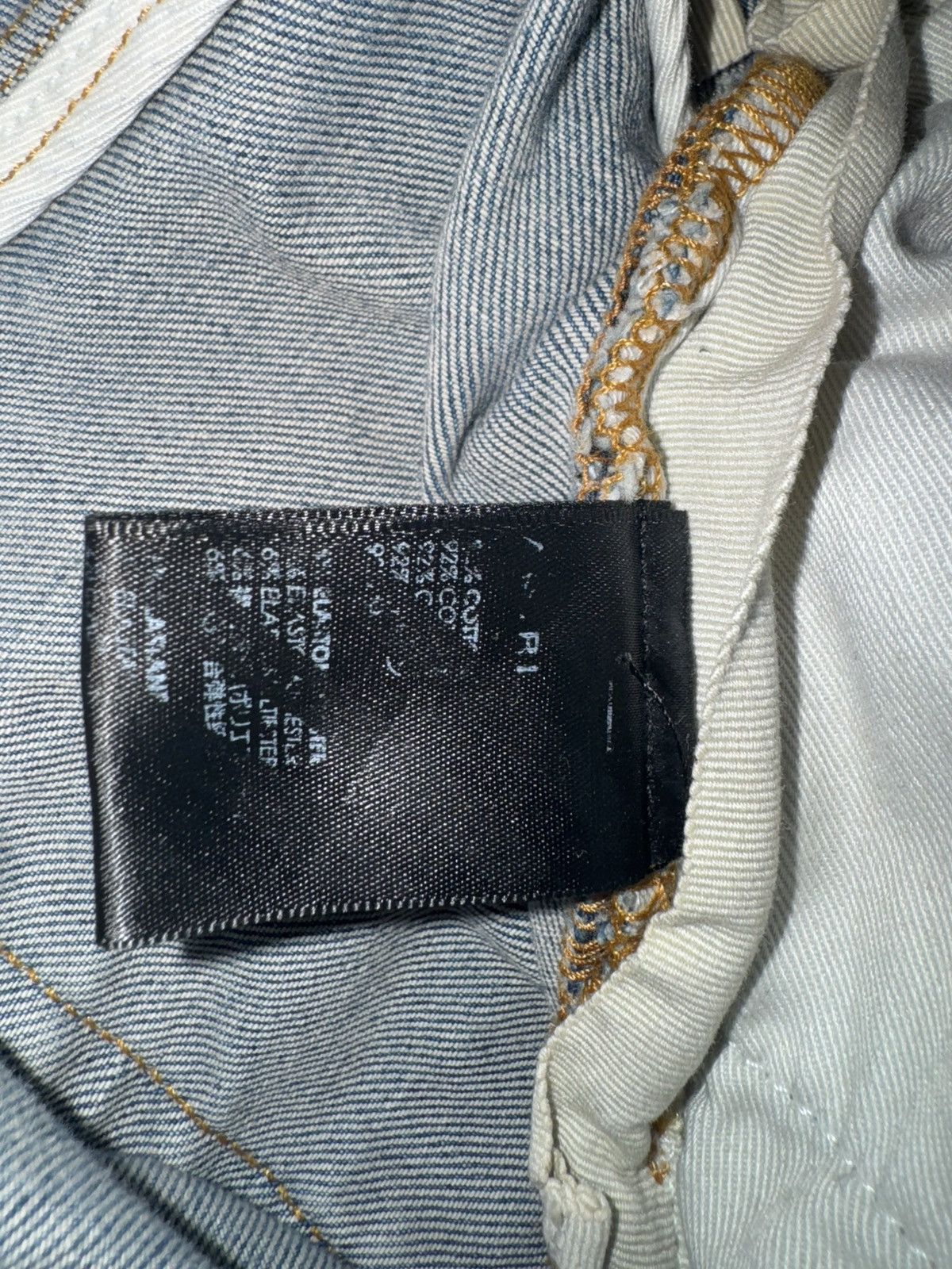 Amiri Amiri Military Stencil Jeans Clay Indigo Size US 33 - 10 Thumbnail