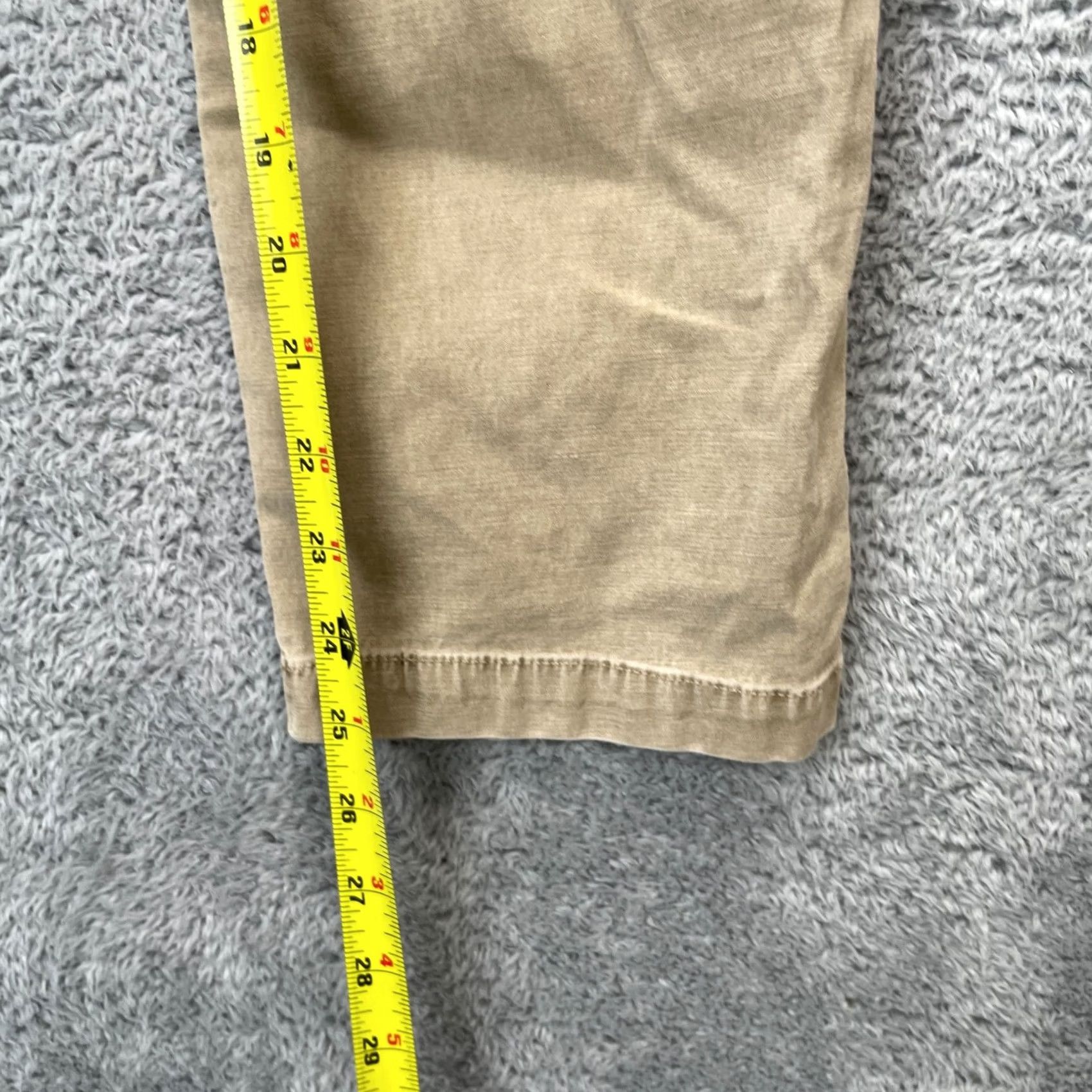 Madewell Madewell Pants Womens Beige Canvas Tapered Leg Stretch Cotton Workwear Casual 29 Size 29" - 7 Thumbnail