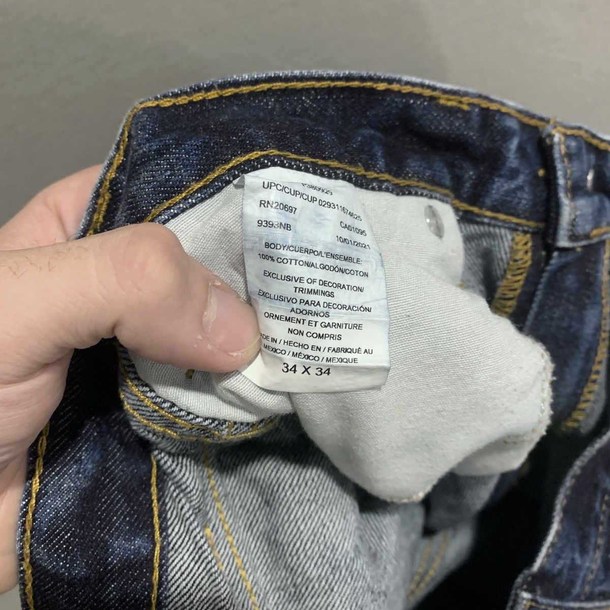 Dickies Dickies Jeans Mens Sz 34 Blue Denim Wide Leg Pants Dark Wash Size US 34 / EU 50 - 8 Thumbnail