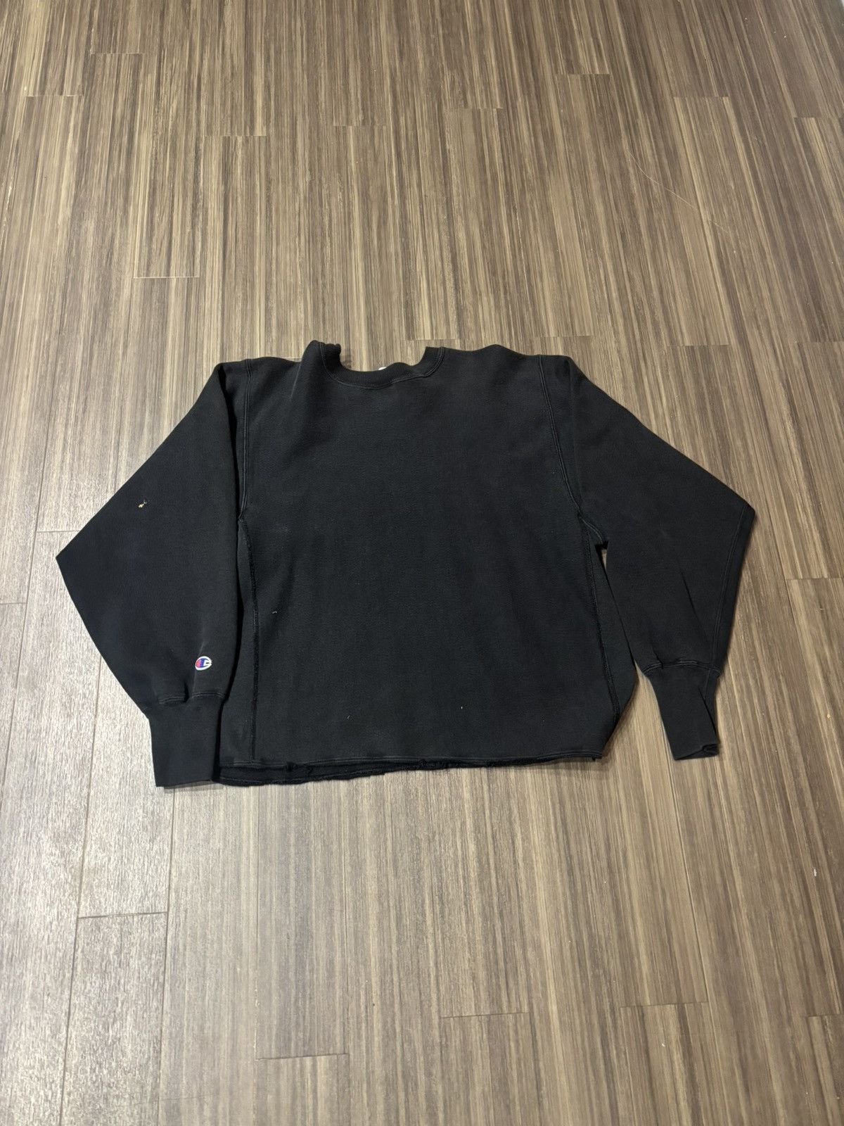 Champion Vintage 90s Champion Reverse Weave Sweatshirt Black Mens L Size US L / EU 52-54 / 3 - 2 Thumbnail