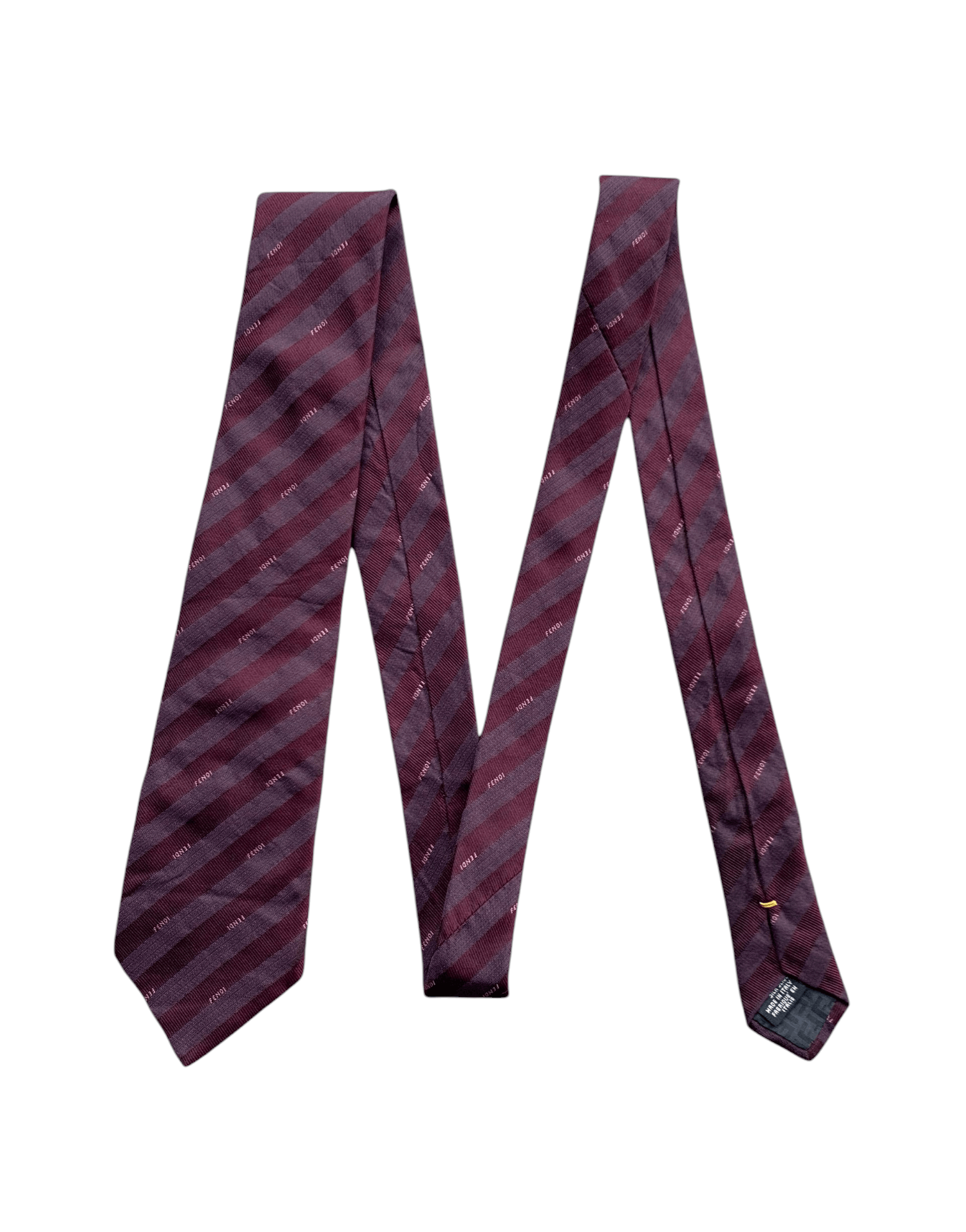 Fendi Italian FENDI Silk Necktie Size ONE SIZE - 4 Thumbnail
