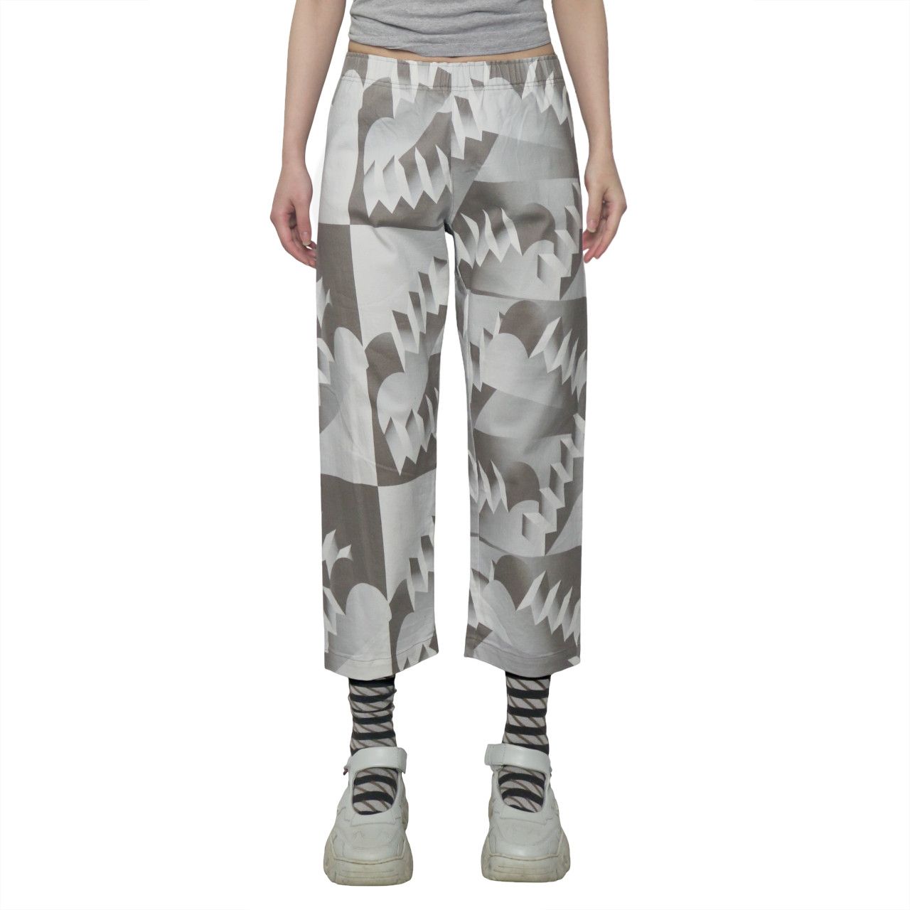 Issey Miyake × Vintage Issey Miyake Me abstract print pants Size 27" / US 4 / IT 40 - 5 Thumbnail