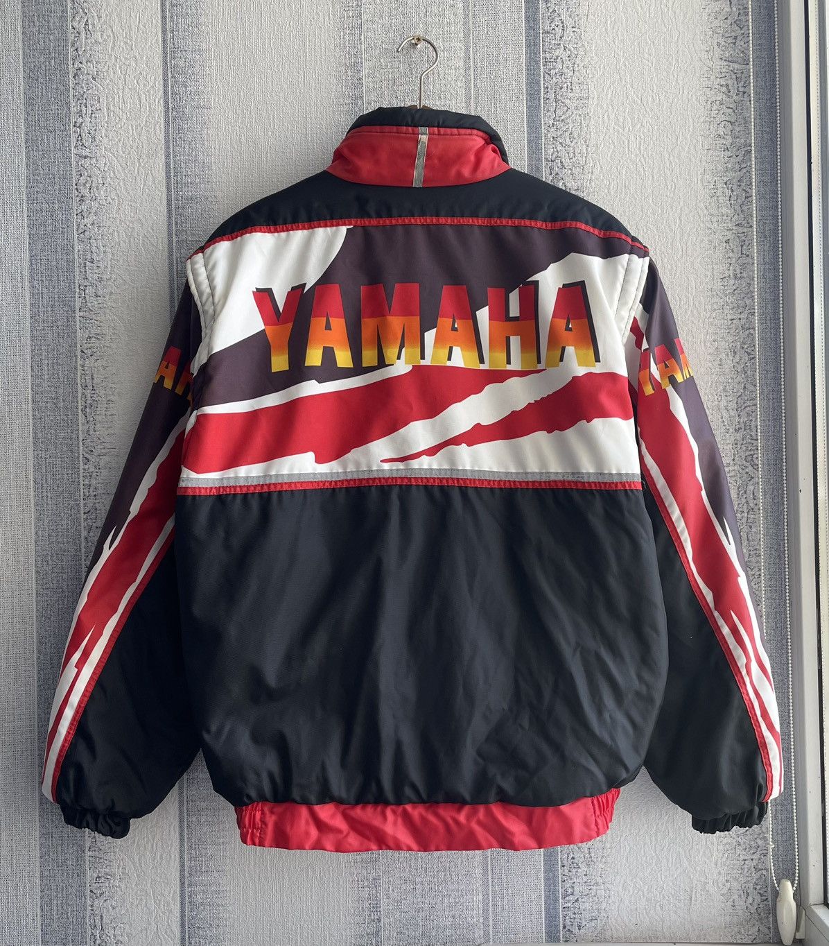 Yamaha Vintage 80s Yamaha Racing 2In1 Nylon Jacket Made In Italy Size US XL / EU 56 / 4 - 7 Thumbnail