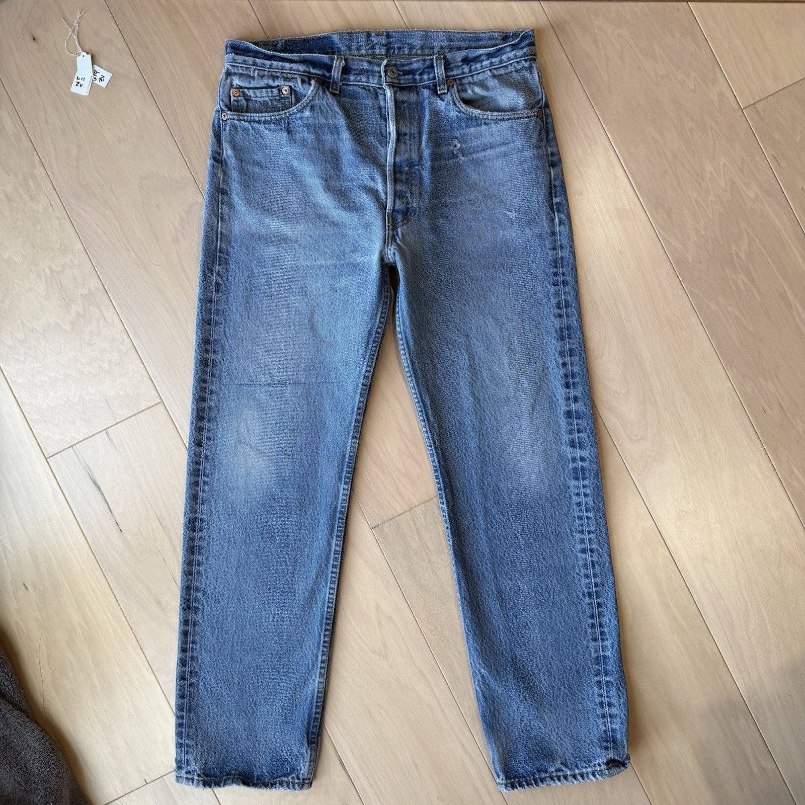 Levi's Vintage Levis 501 Jeans 33 Blue Straight 80s Denim Workwear Size US 33 - 2 Thumbnail