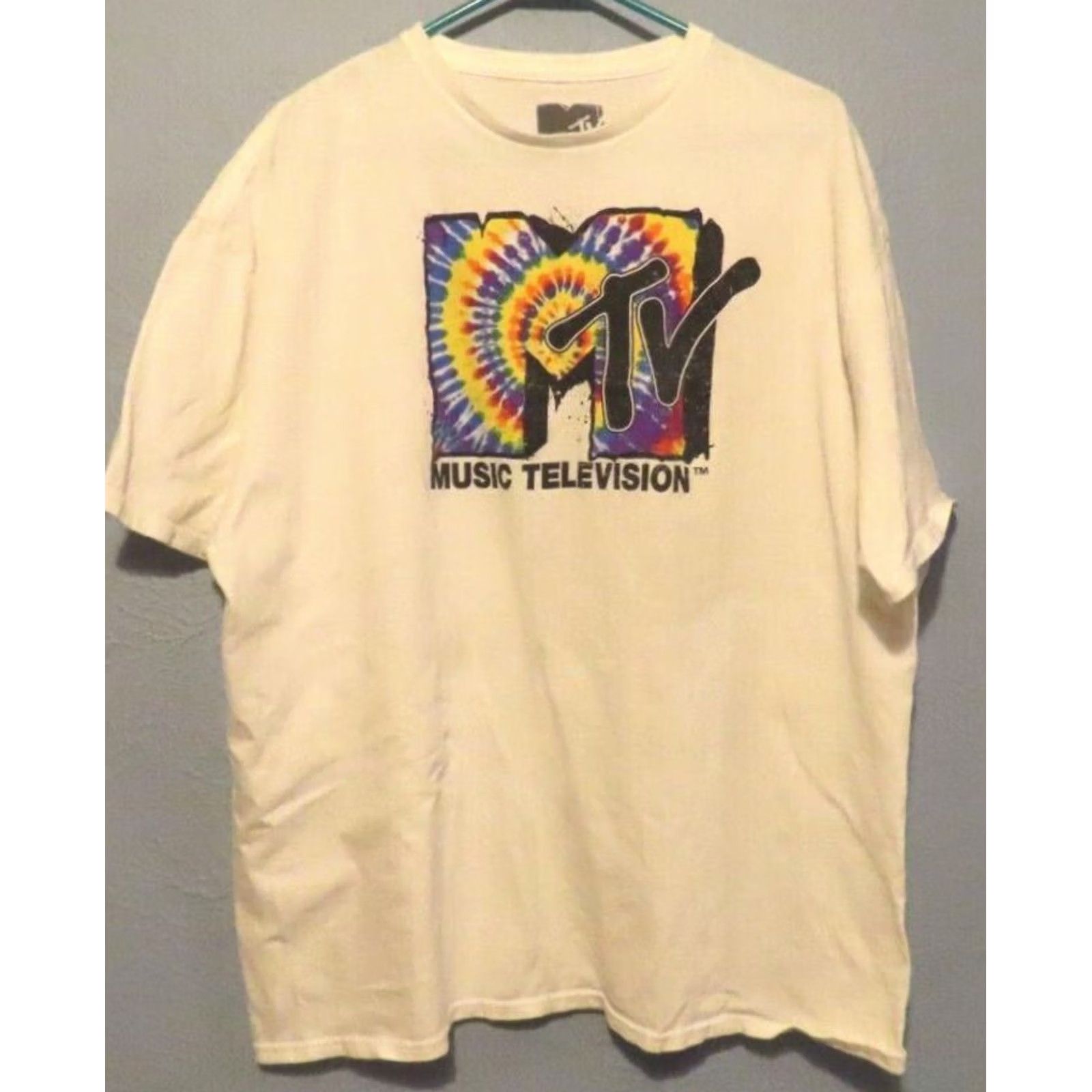 Vintage MTV T-Shirt White 2XL Men Crew Neck Short Sleeve Cotton Music Television Shirt Regular Size 2XL Men Size US XXL / EU 58 / 5 - 2 Thumbnail