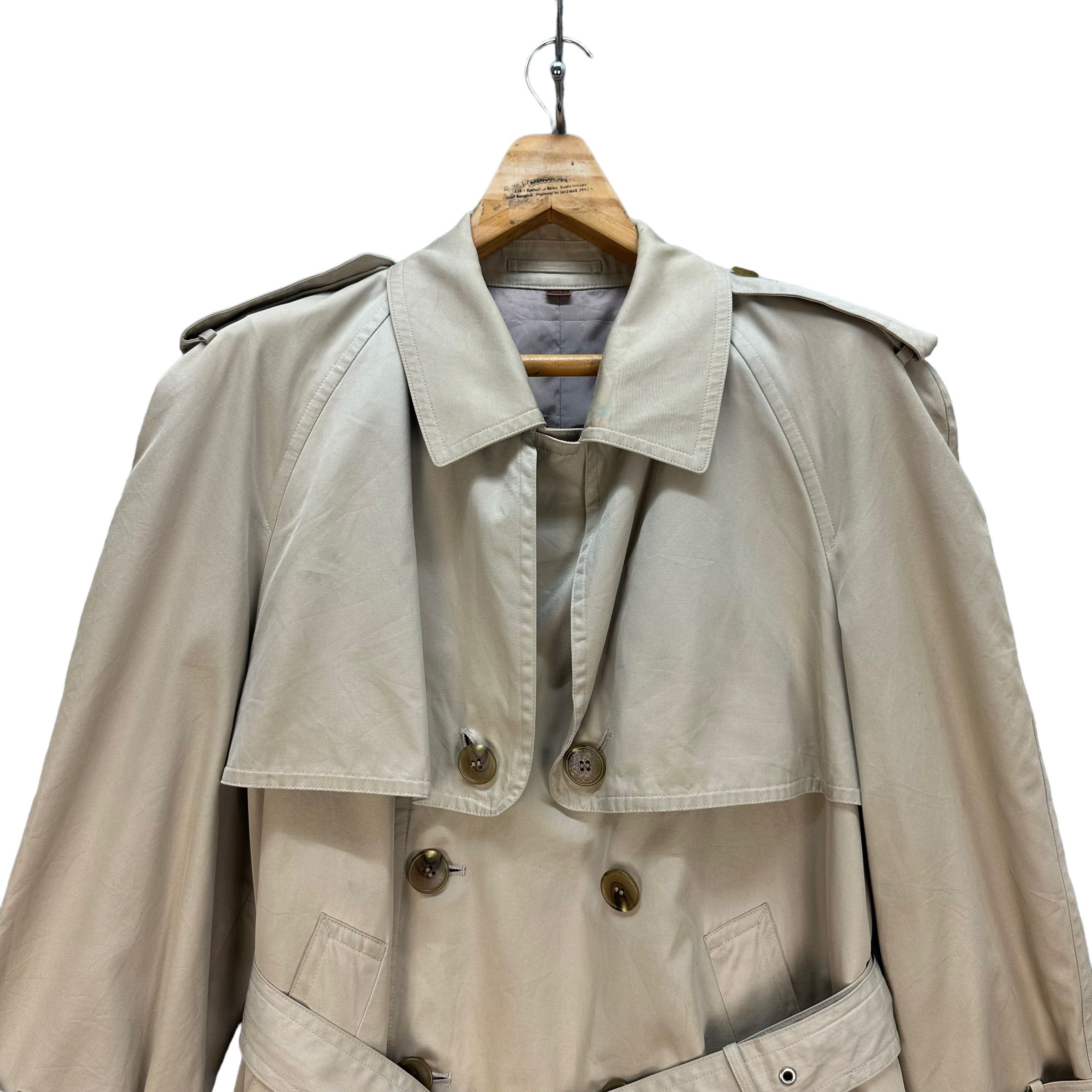 Yves Saint Laurent 90' YVES SAINT LAURENT DIFFUSION HOMME TRENCH COAT #8215-215 Size US L / EU 52-54 / 3 - 3 Thumbnail