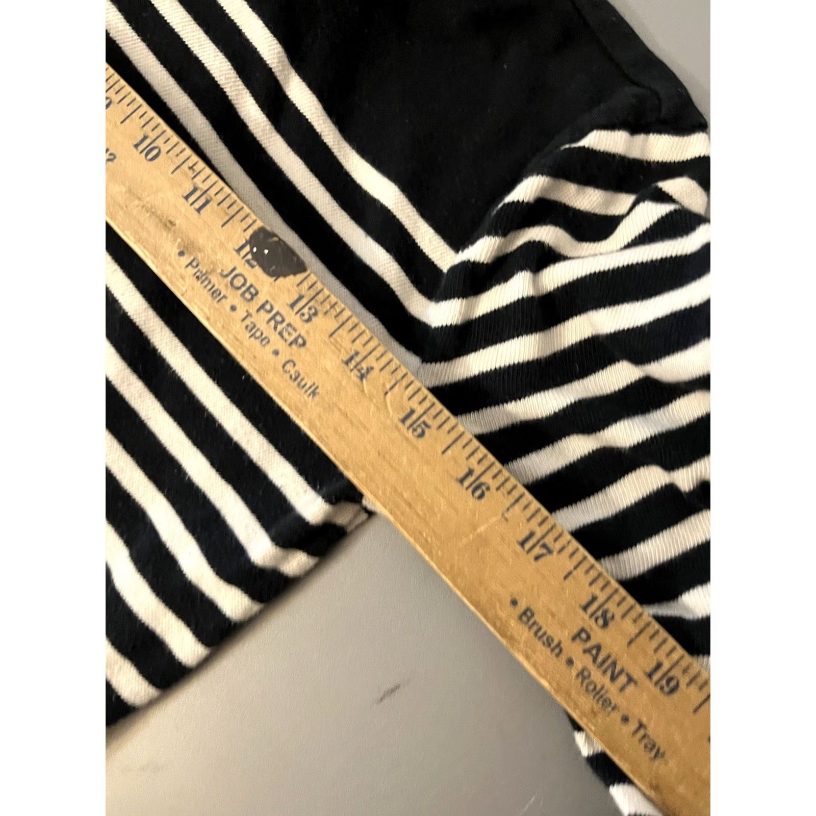 J.Crew J.Crew Sweater Women XS Blue Striped 100% Cotton Turtleneck Pullover Fitted Size XS / US 0-2 / IT 36-38 - 6 Thumbnail