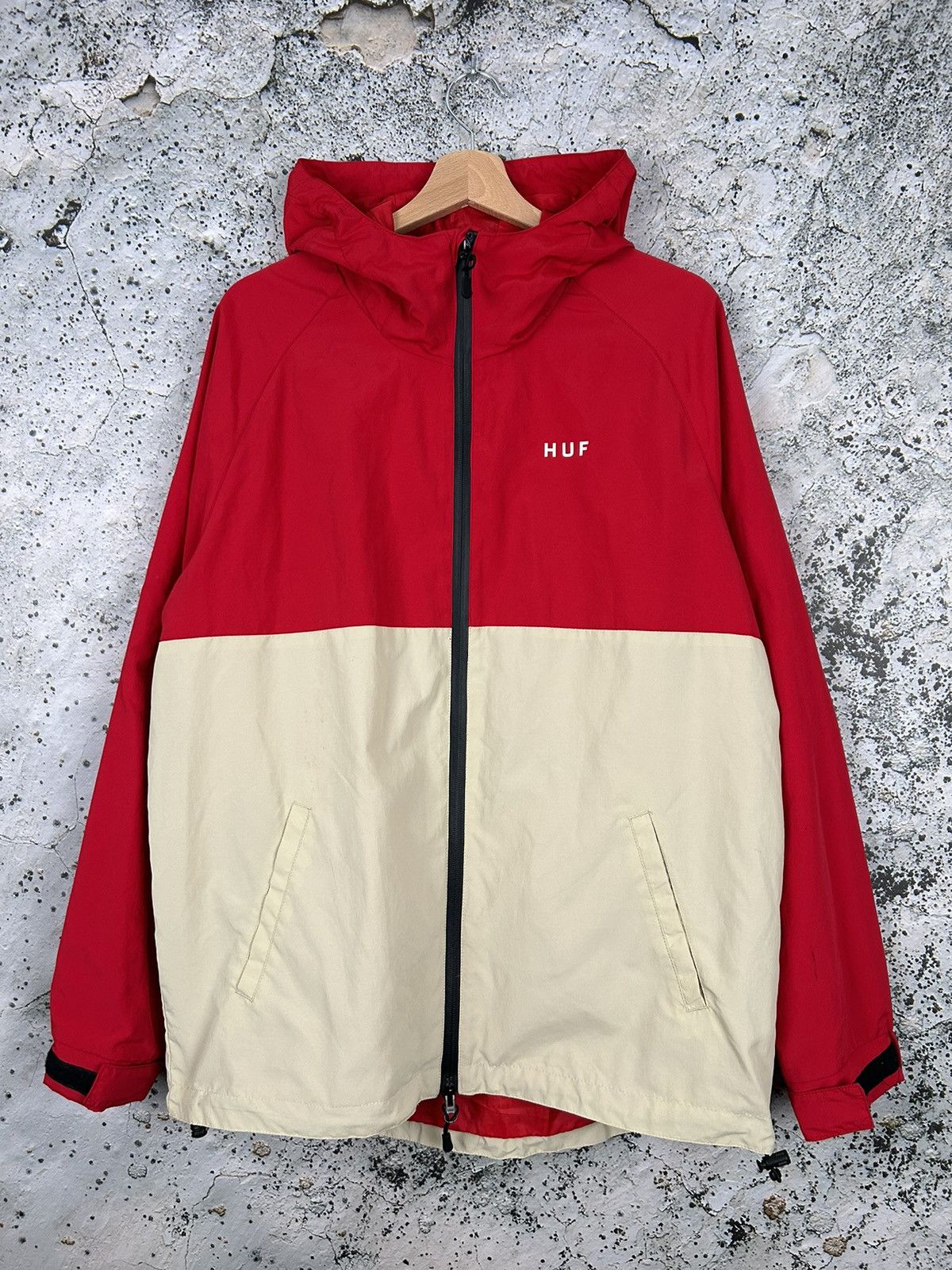 Huf HUF Skateboards Light Rain Jacket Streetwear Vintage Hype Size US L / EU 52-54 / 3 - 3 Thumbnail