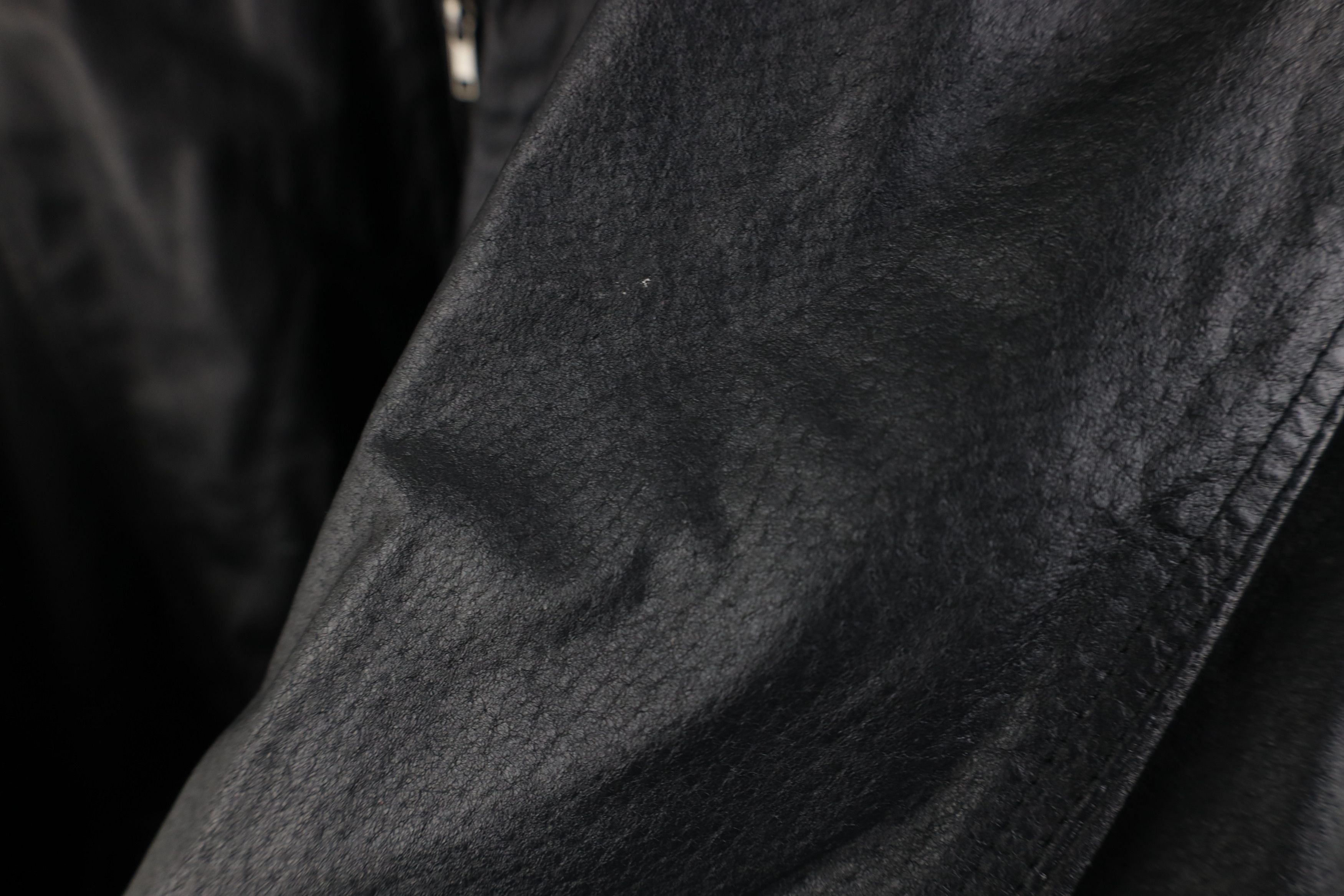 Vintage Vintage 90s Streetwear Leather Full Zip Bomber Jacket Black Size US XXL / EU 58 / 5 - 8 Thumbnail