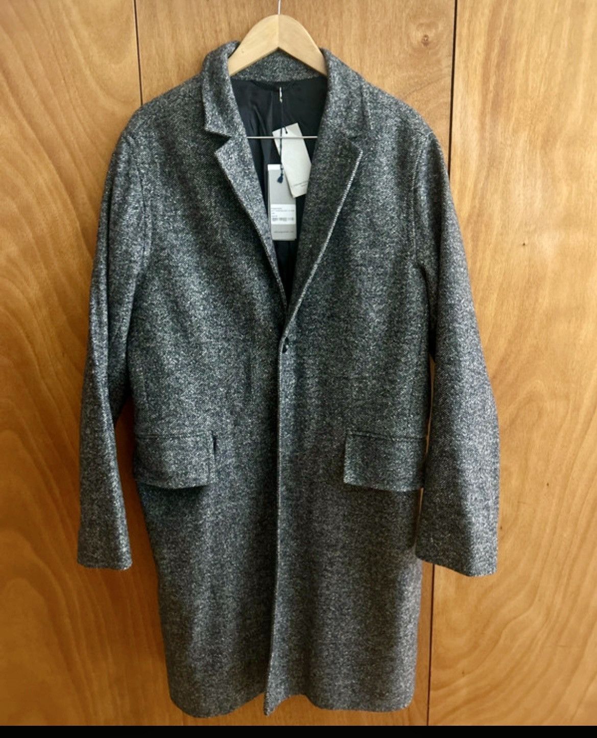 Officine Generale Officine Generale Tweed Overcoat Grey Made in Europe M Size US M / EU 48-50 / 2 - 1 Thumbnail