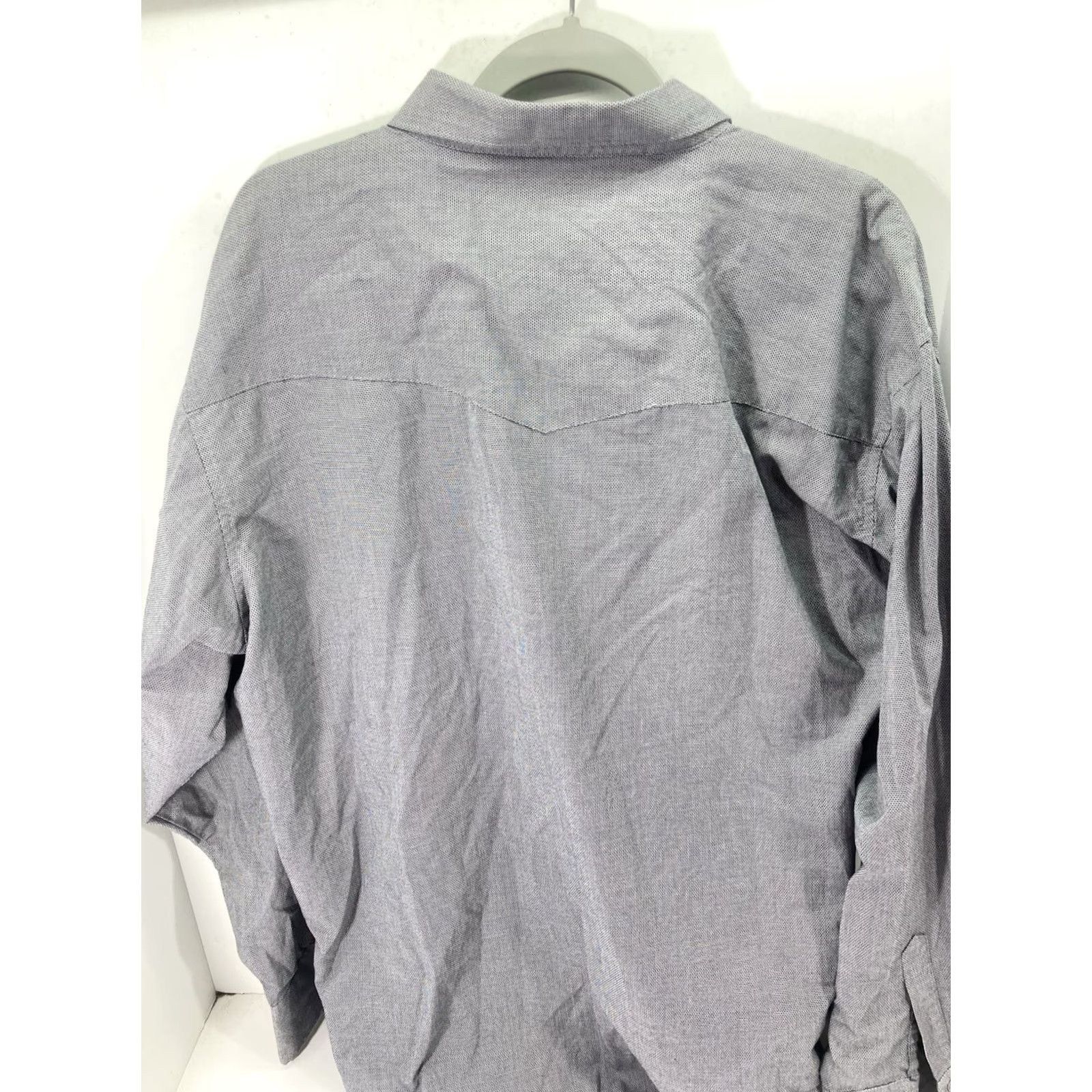 Wrangler Wrangler Shirt Men 2XL Pearl Snap Long Sleeve Gray Western Rodeo Button-Up Mens Size US XXL / EU 58 / 5 - 6 Thumbnail