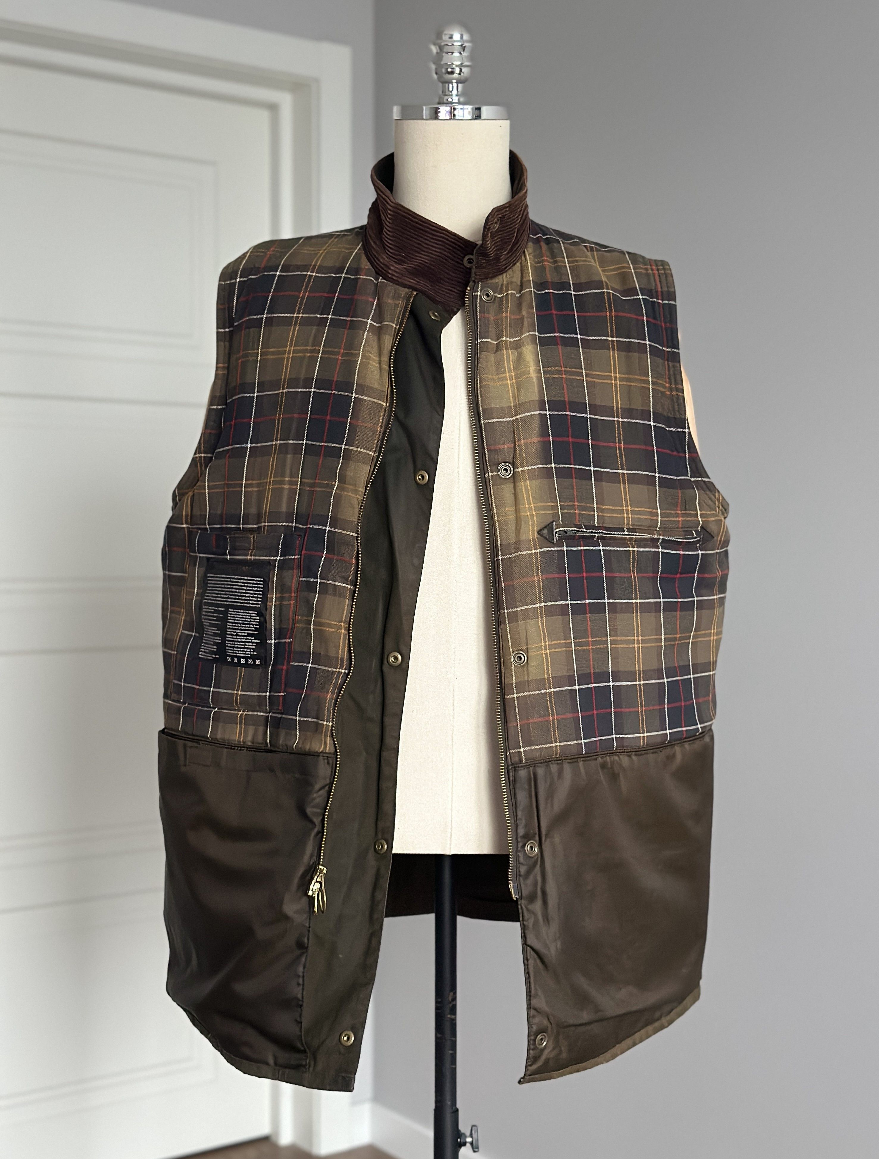 Barbour Barbour Westmorland Jacket Vest British Style Waxed Cotton Size US XL / EU 56 / 4 - 12 Thumbnail