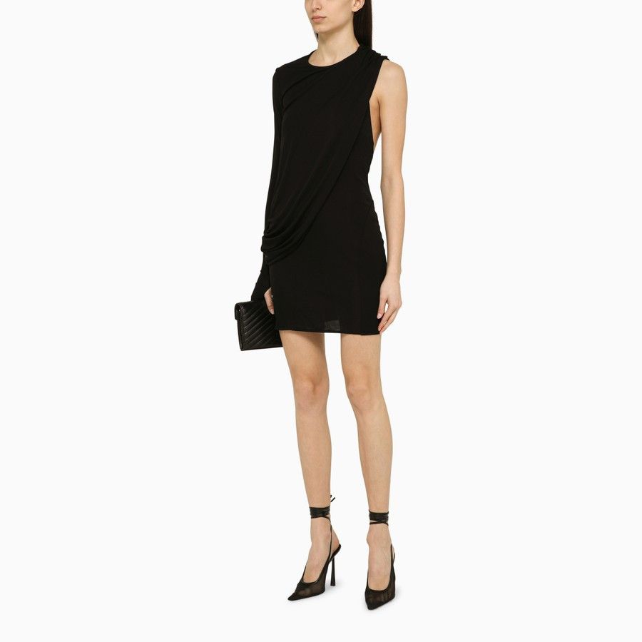 Andreadamo o1d2blof0724 Dress in Black Size M / US 6-8 / IT 42-44 - 2 Thumbnail
