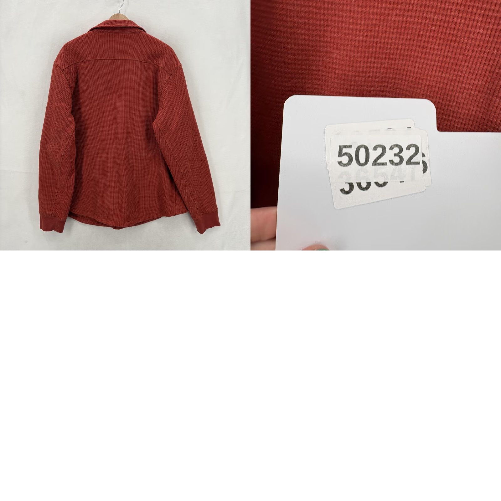 Duluth Trading Company Duluth Burly Thermal Sherpa-Lined Standard Fit Shirt Jac Mens Large Red Workwear Size US L / EU 52-54 / 3 - 9 Thumbnail