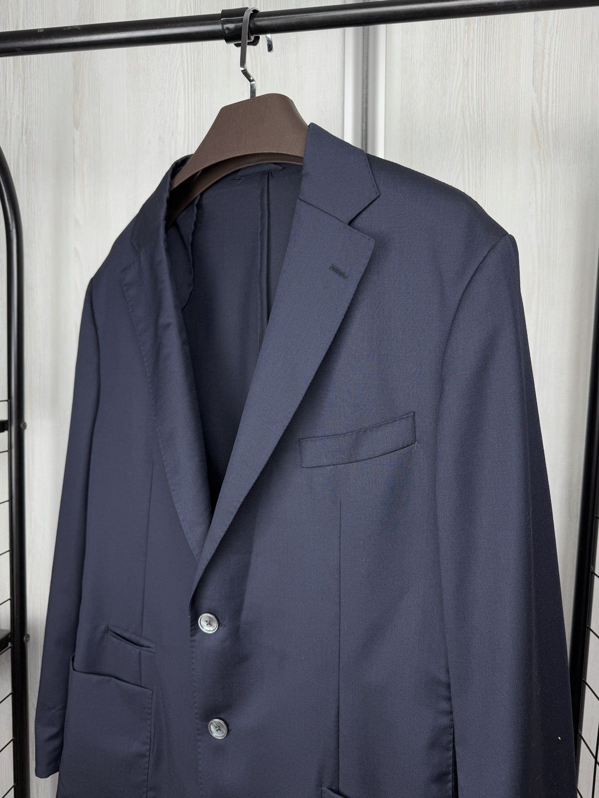 Other Artu Napoli Navy Blue unlined travel jacket wool blazer Size 48R - 5 Thumbnail