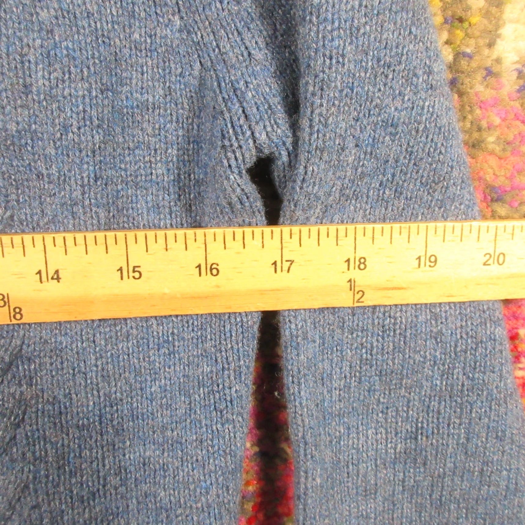 Vintage VINTAGE Icelandica Cardigan Sweater Womens S Blue Open Front Raglan Sleeve Wool Knit Crochet Nordic Fair Isle 90s Mens Womens Size S / US 4 / IT 40 - 4 Thumbnail