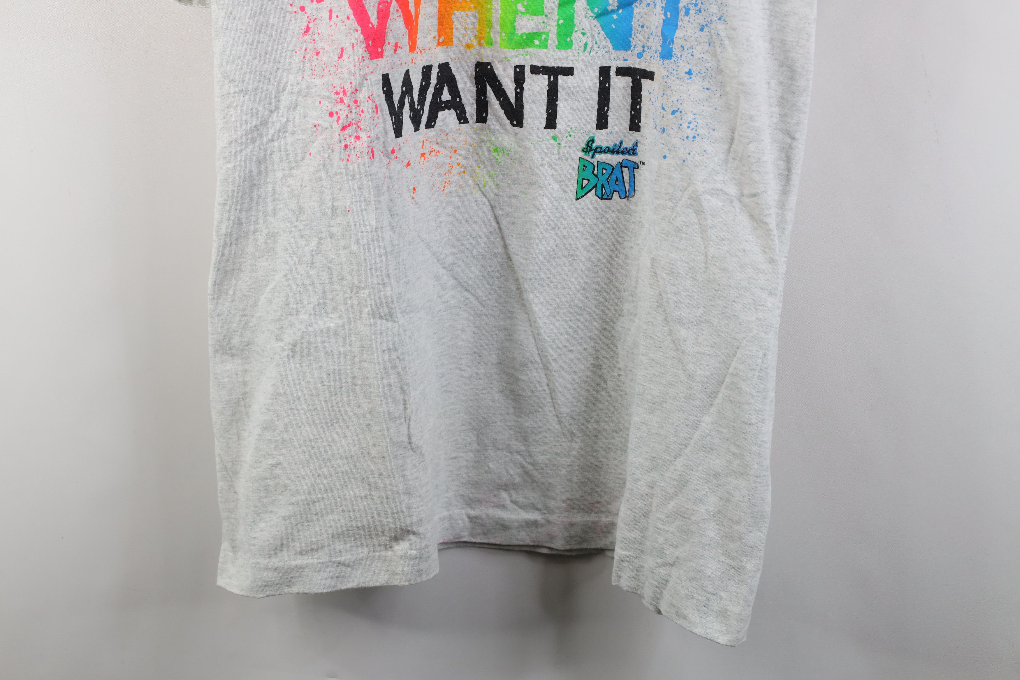Vintage Vintage 90s Streetwear Brat I Want What I Want T-Shirt USA Size XL / US 12-14 / IT 48-50 - 3 Thumbnail