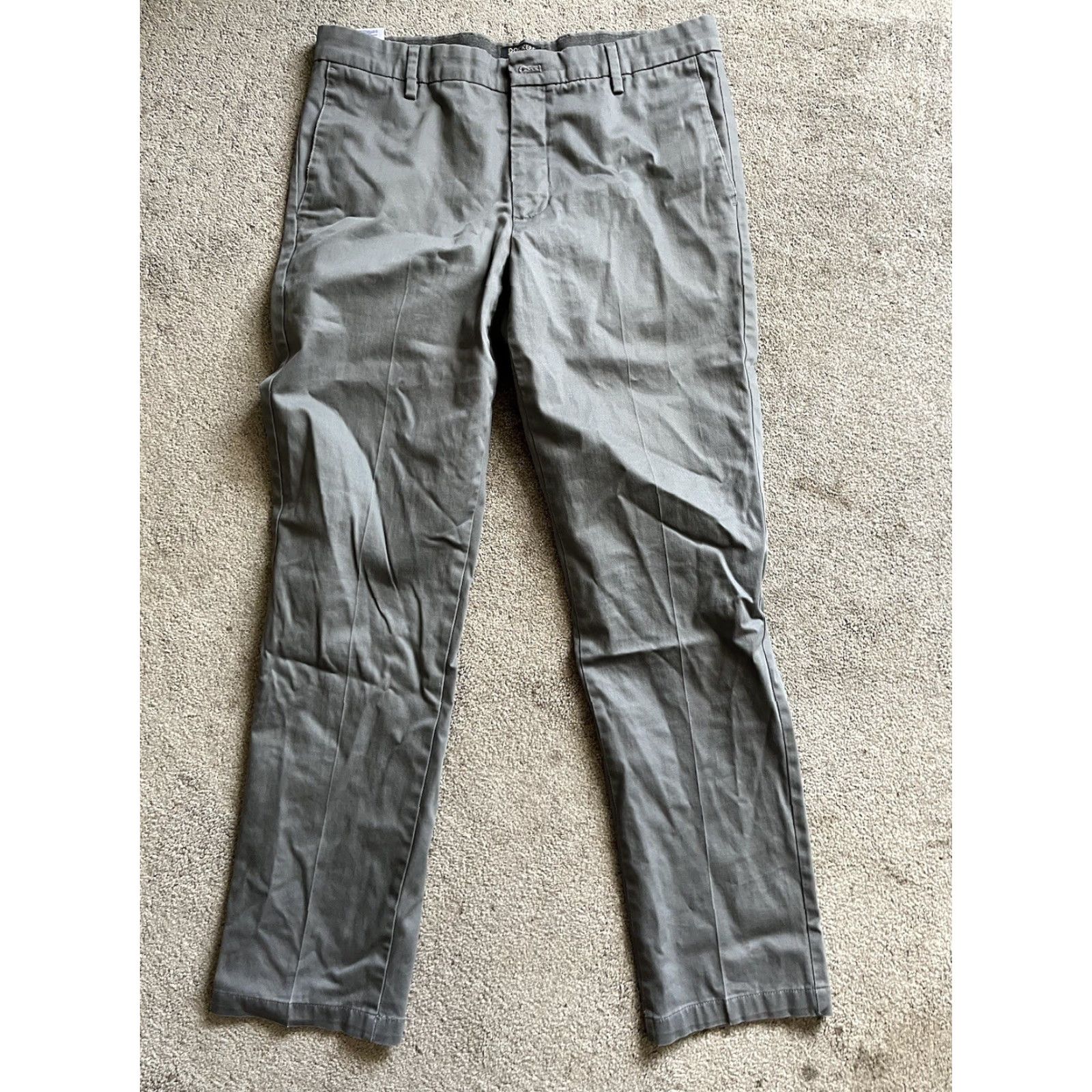 Dockers DOCKERS Gray Classic Fit Pants Chino Men's Size 33 Regular 32 Inseam Flat Front Casual Business Formal 80s 90s Retro Size US 33 - 3 Thumbnail